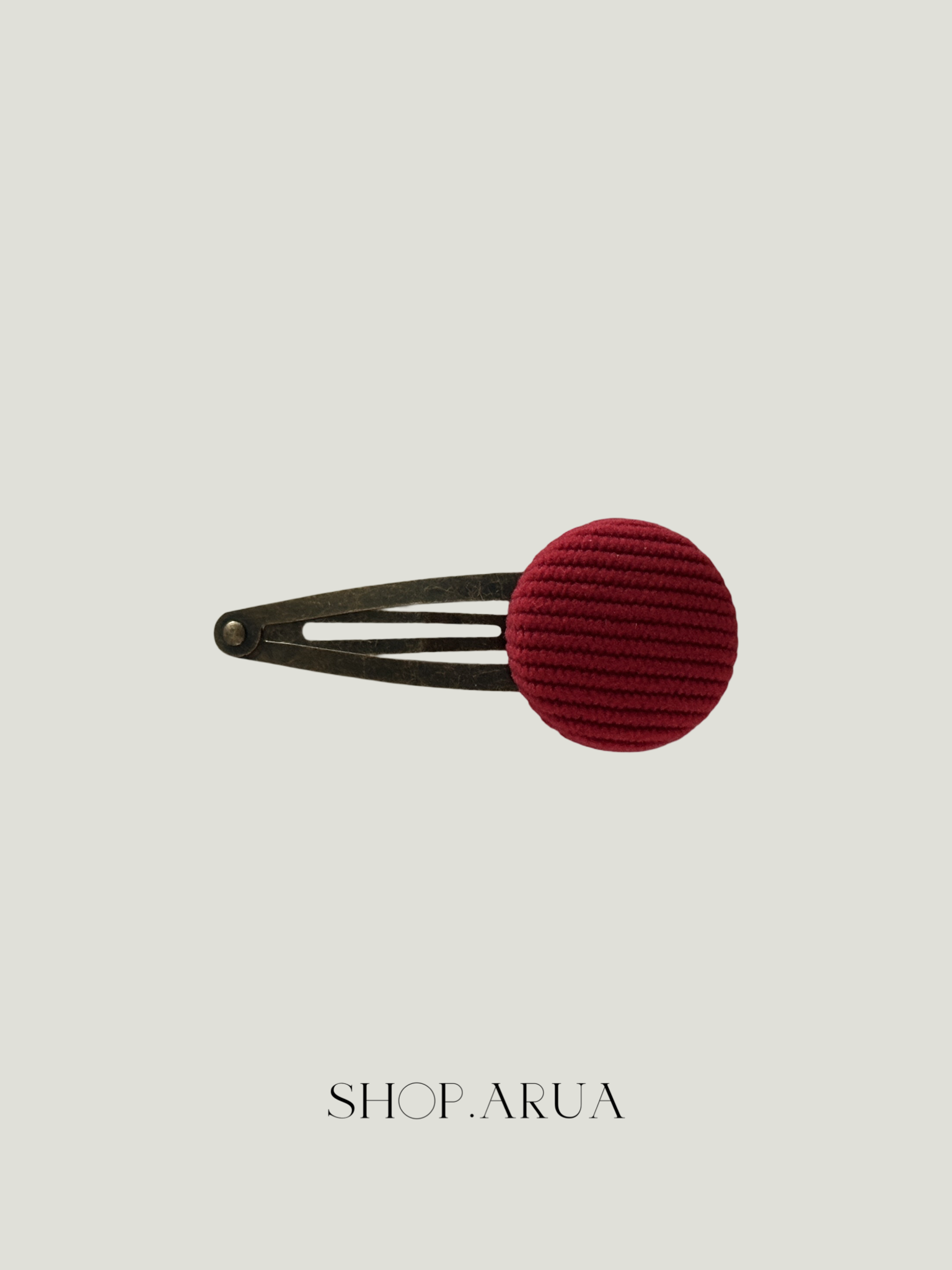 Autumn Corduroy Hairpin Ver.2 - Deep Red