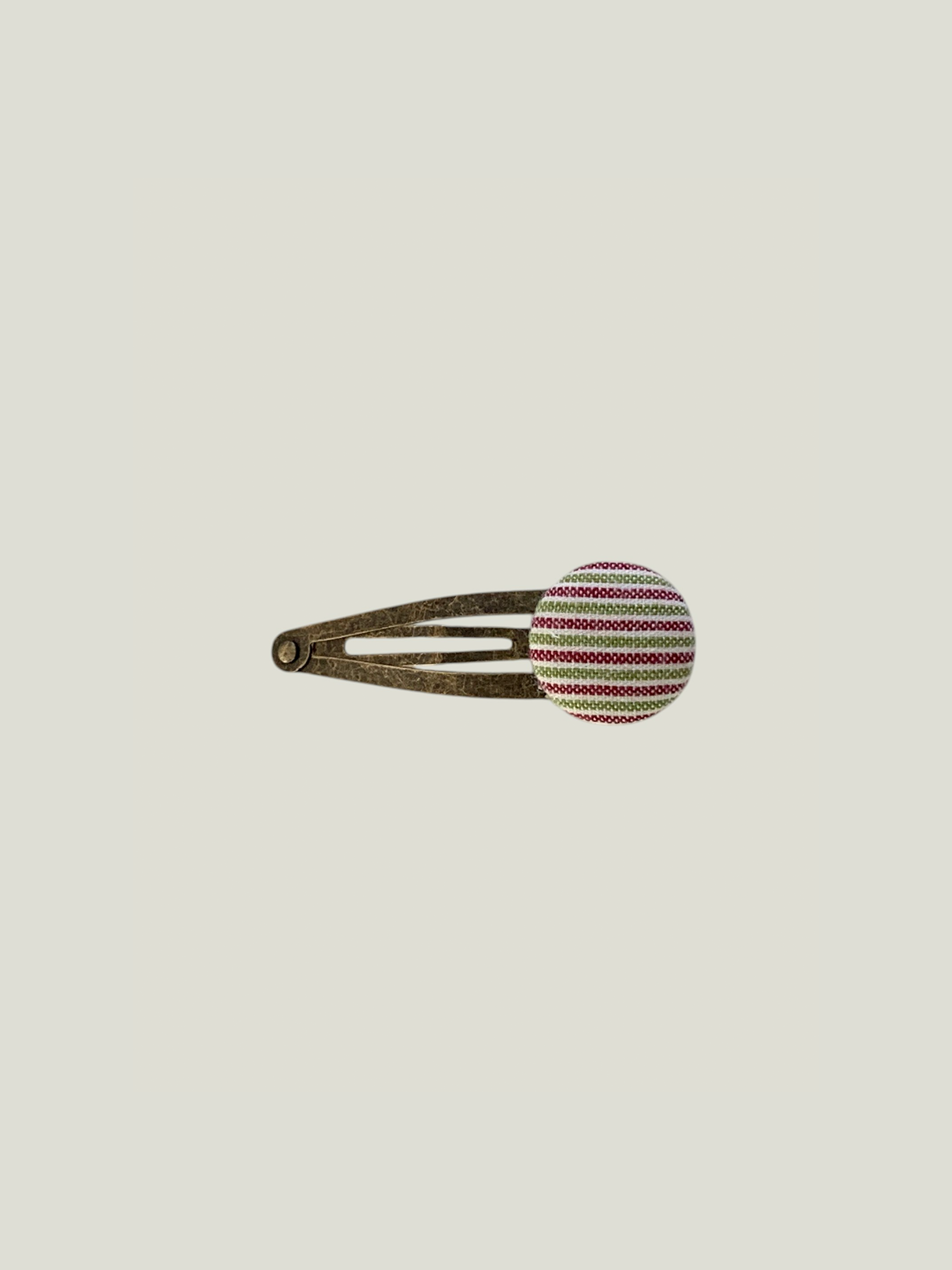 Sunday Stripe Hairpin - Olive