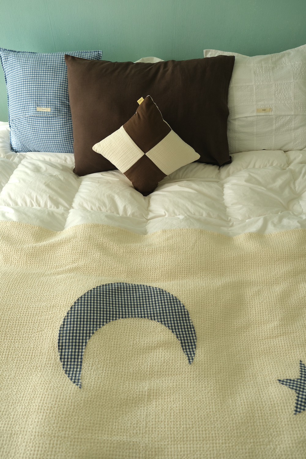 Moon star blanket / Throw - Natual / Modal