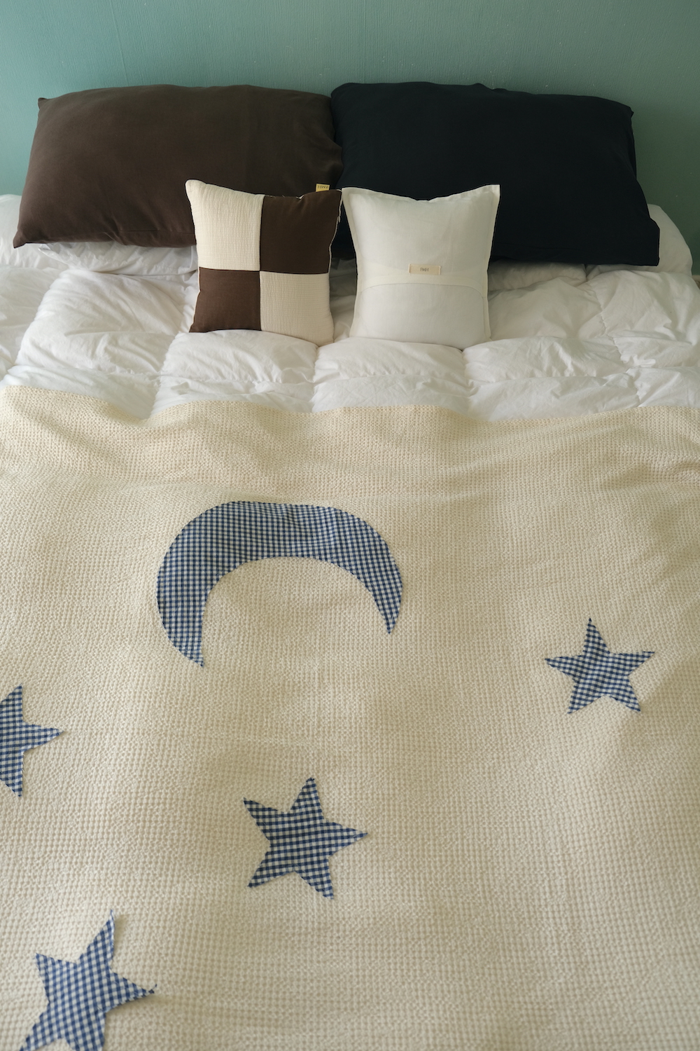 Moon star blanket / Throw - Natual / Modal
