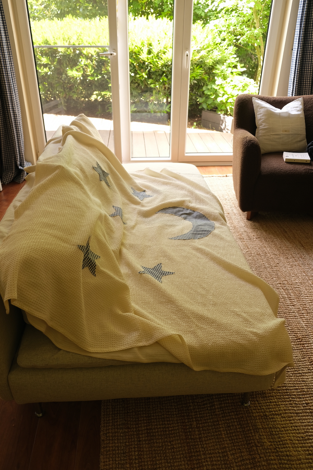 Moon star blanket / Throw - Natual / Modal