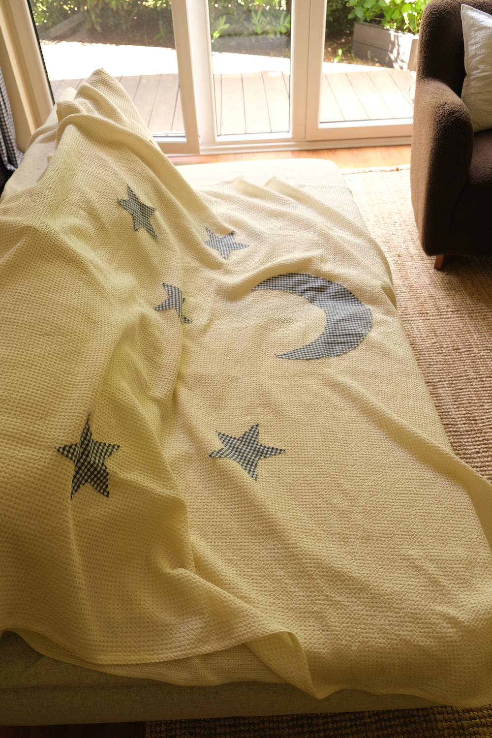 Moon star blanket / Throw - Natual / Modal