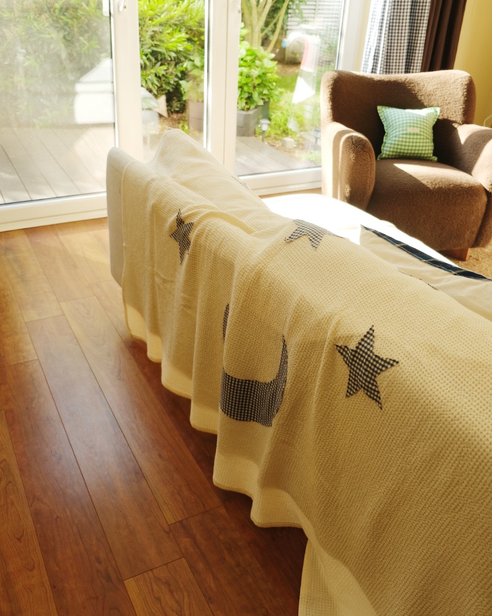 Moon star blanket / Throw - Natual / Modal