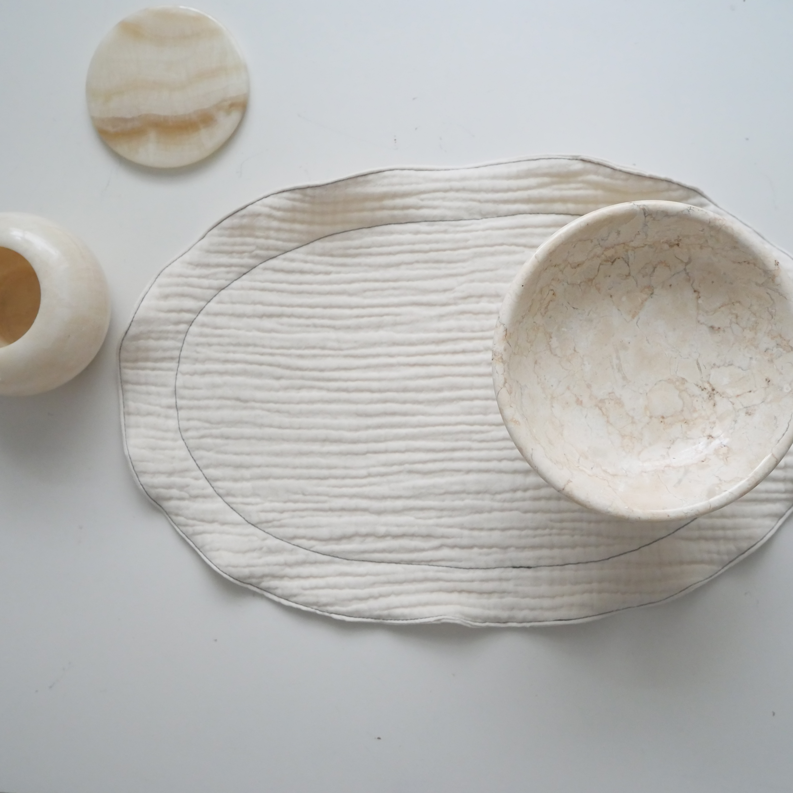 Square Frame Gauze Cotton Mat
