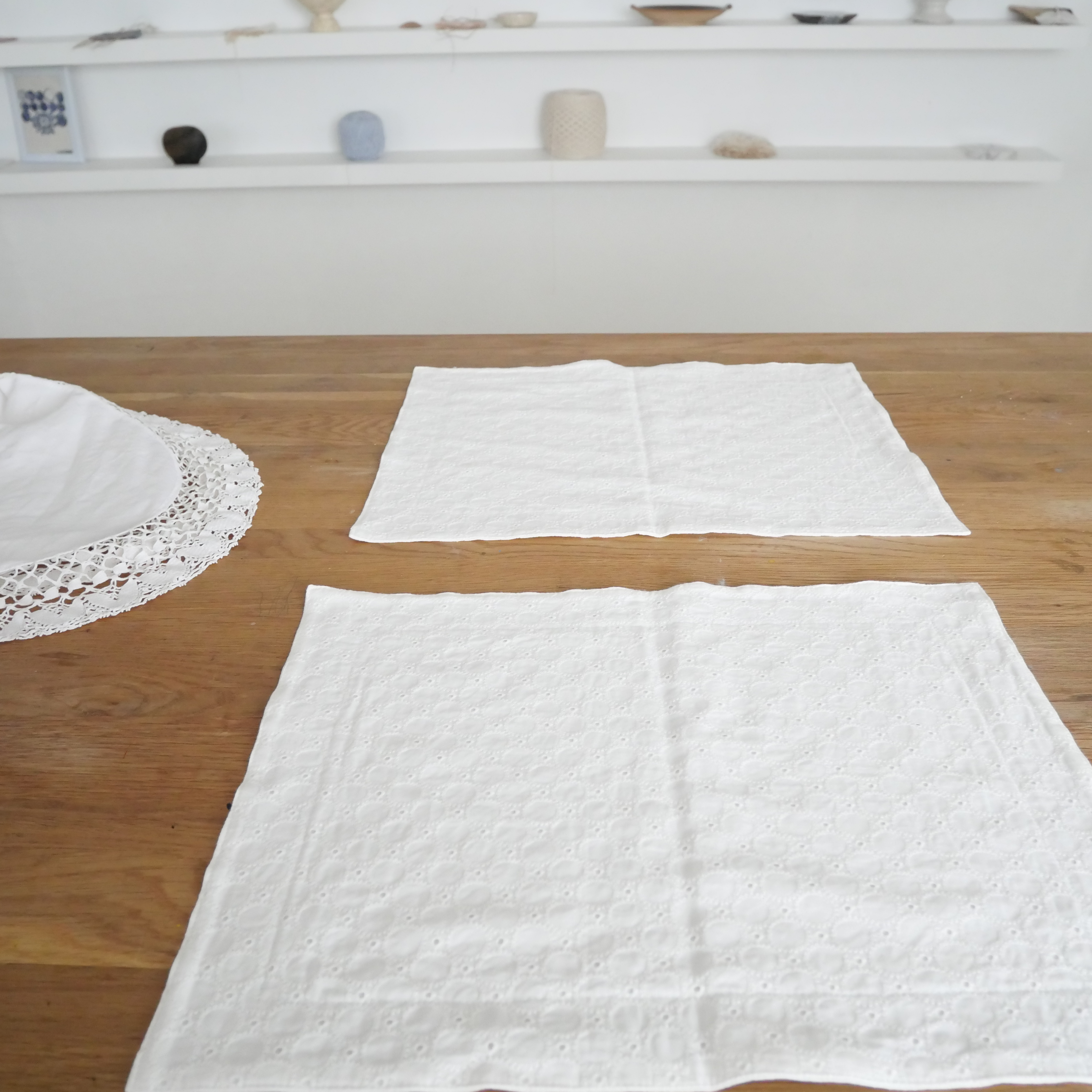 cotton lace punching mat