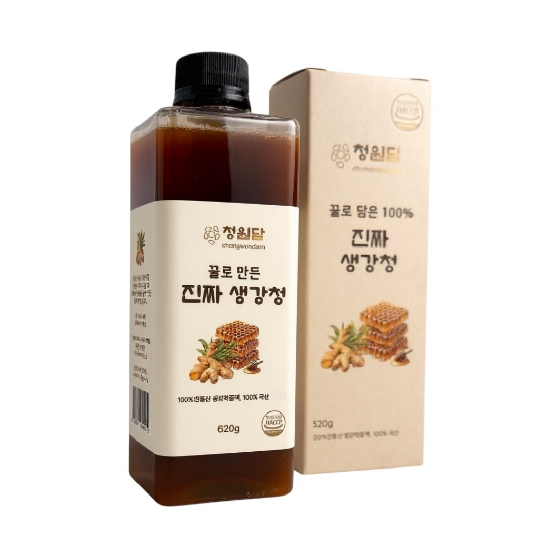 청원담 꿀로만든 진짜 생강청