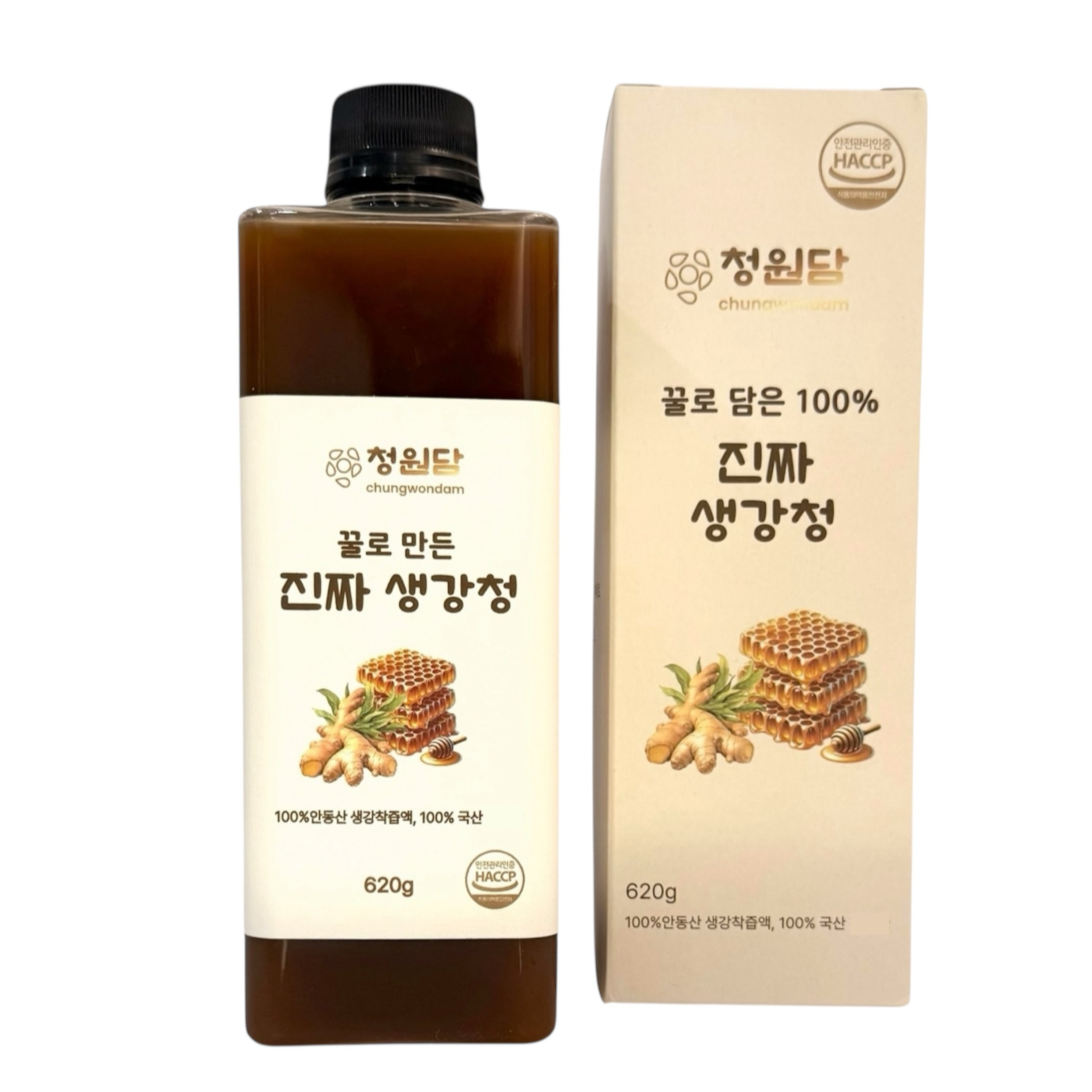 청원담 꿀로만든 진짜 생강청