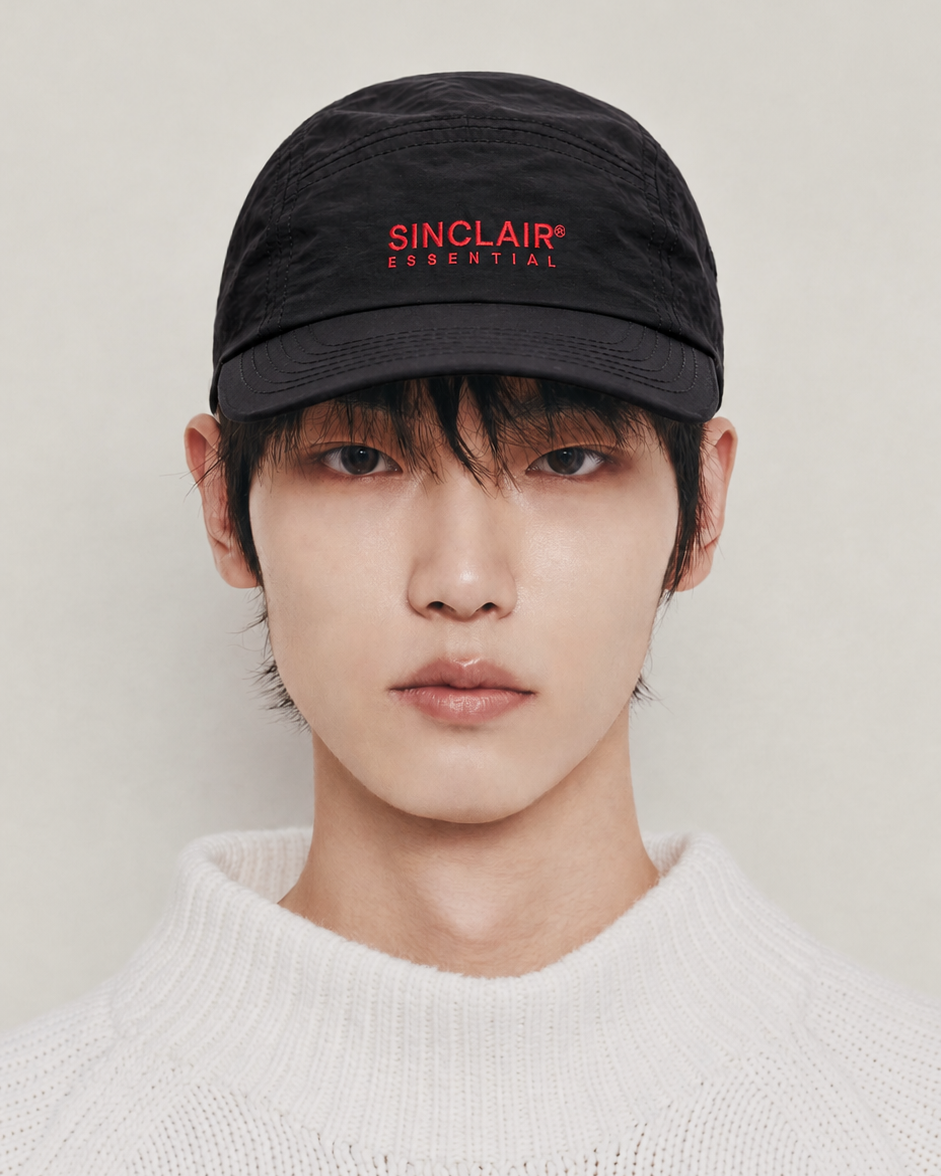 싱클레어 아이르 커브드 캠프 블랙 초경량 빅사이즈 모자