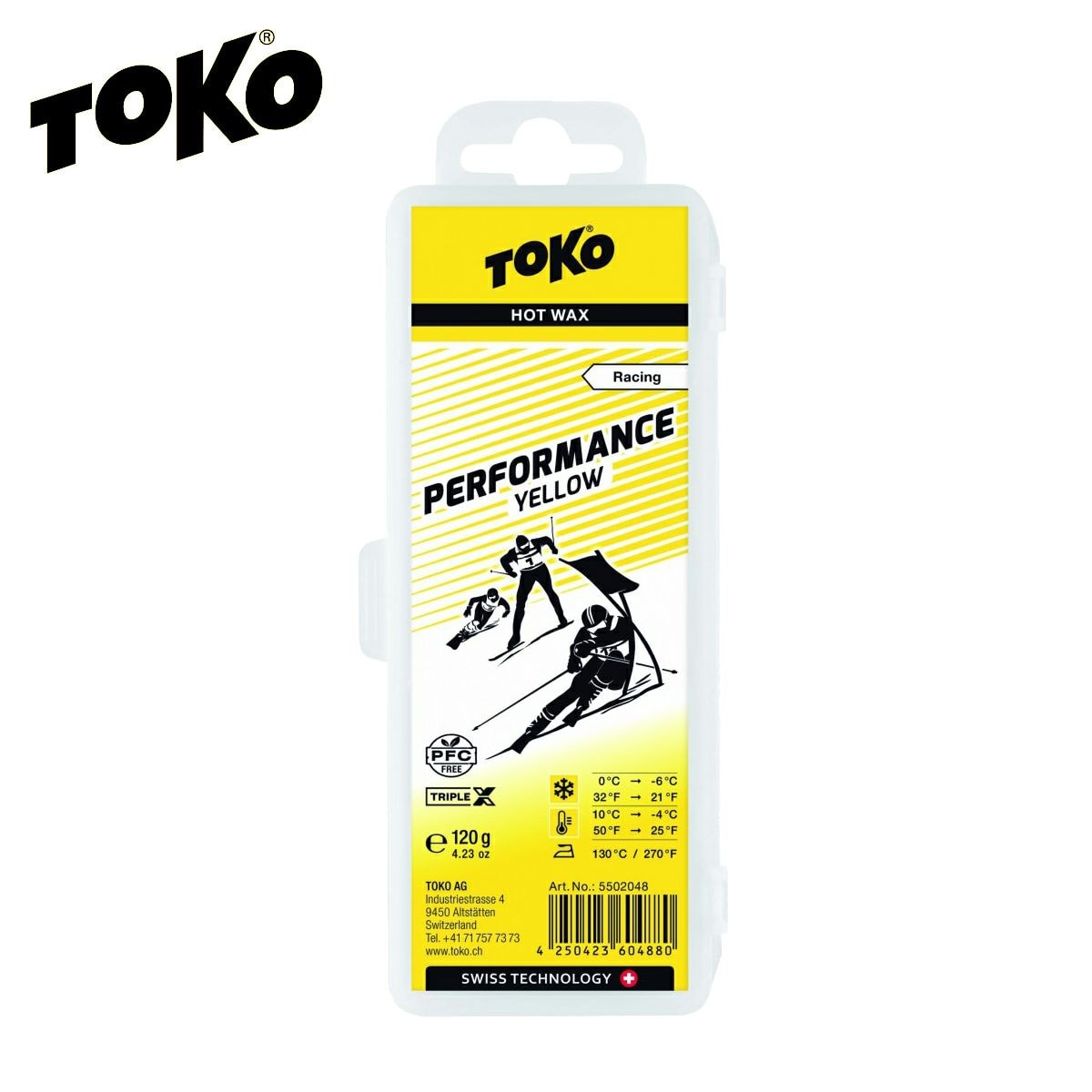 TOKO 왁스 Racing Performance 옐로 120g / 5502048【PFC FREE】