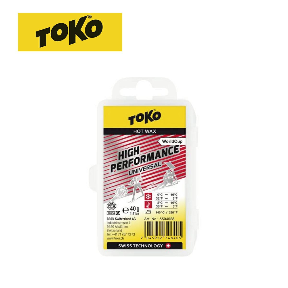 TOKO 왁스 World Cup High Performance 유니버셜 40g / 5504028【PFC FREE】