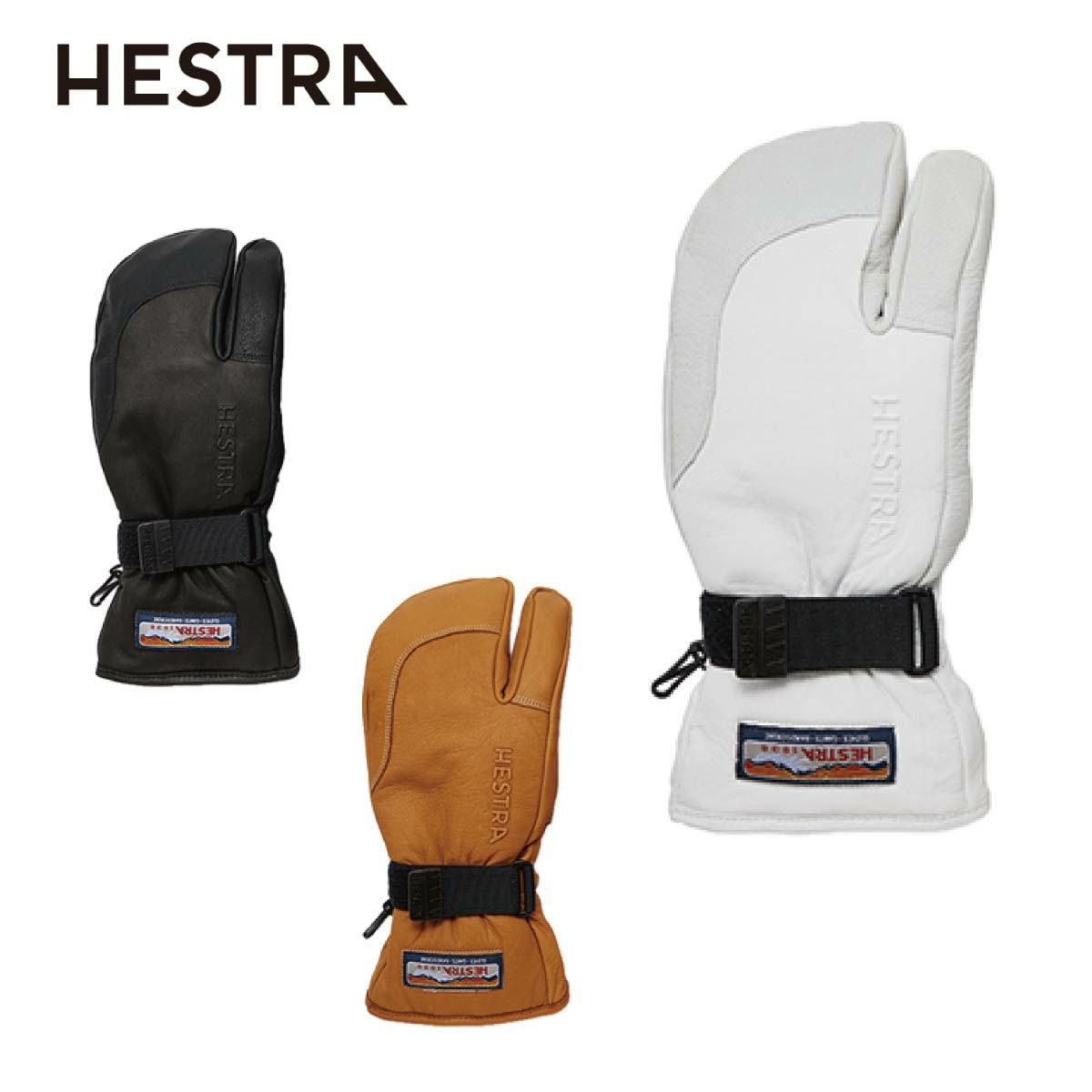 2526 HESTRA 3-Finger Full Leather / 30872