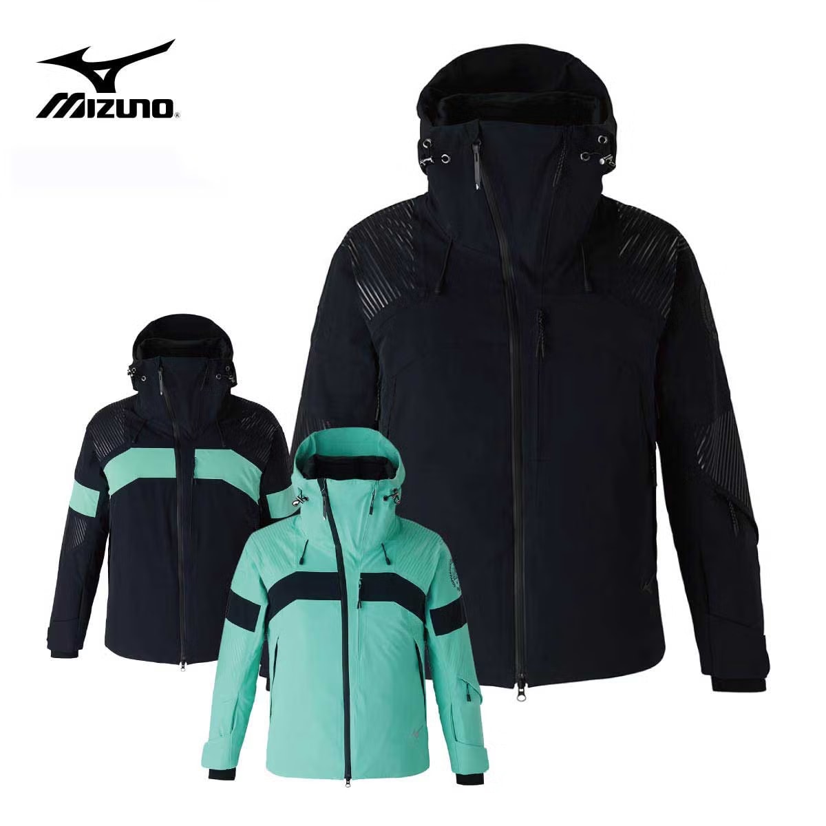2627 MIZUNO BLACK PREMIUM PARKA : Z2MEB300