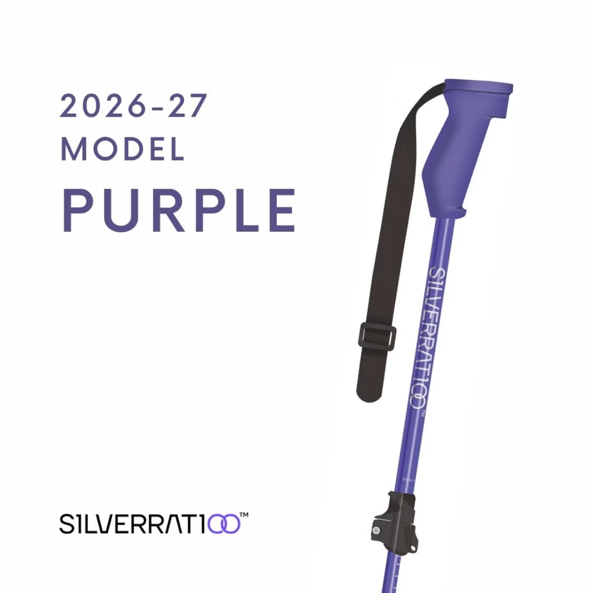 2627 S1LVERRAT1OO POLE PURPLE 【길이조절】