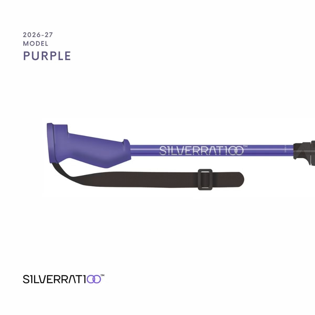 2627 S1LVERRAT1OO POLE PURPLE 【길이조절】