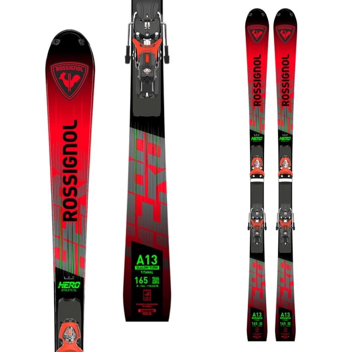 2526 ROSSIGNOL HERO ATHLETE FIS SL FACTORY R22 + SPX 15 ROCKERACE HOT RED / RRNAL01
