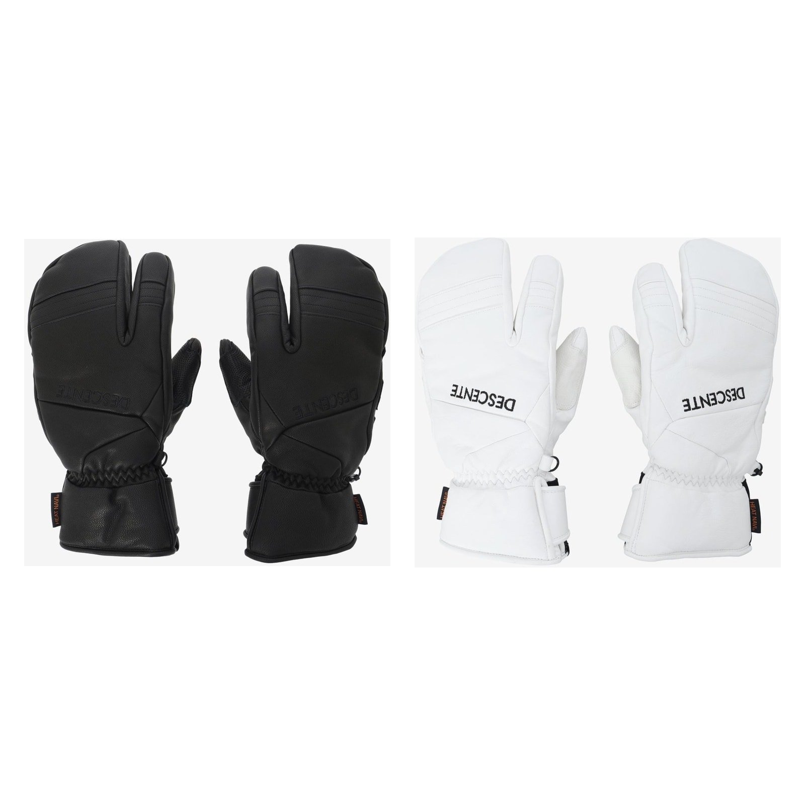 2627 DESCENTE 3 FINGER LEATHER GLOVE : DW6FGV02M