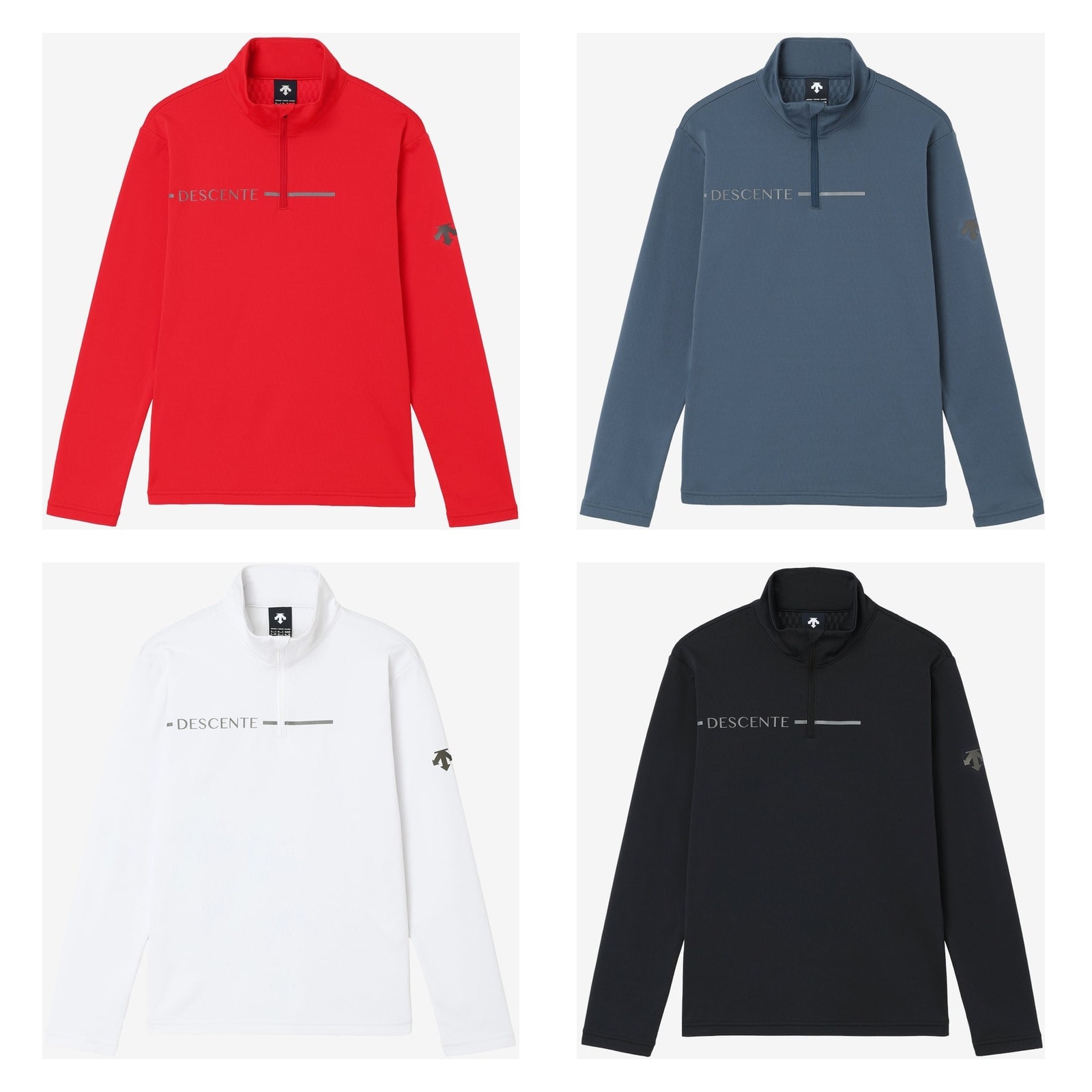 2627 DESCENTE LOGO T-NECK : DW6FLT01L