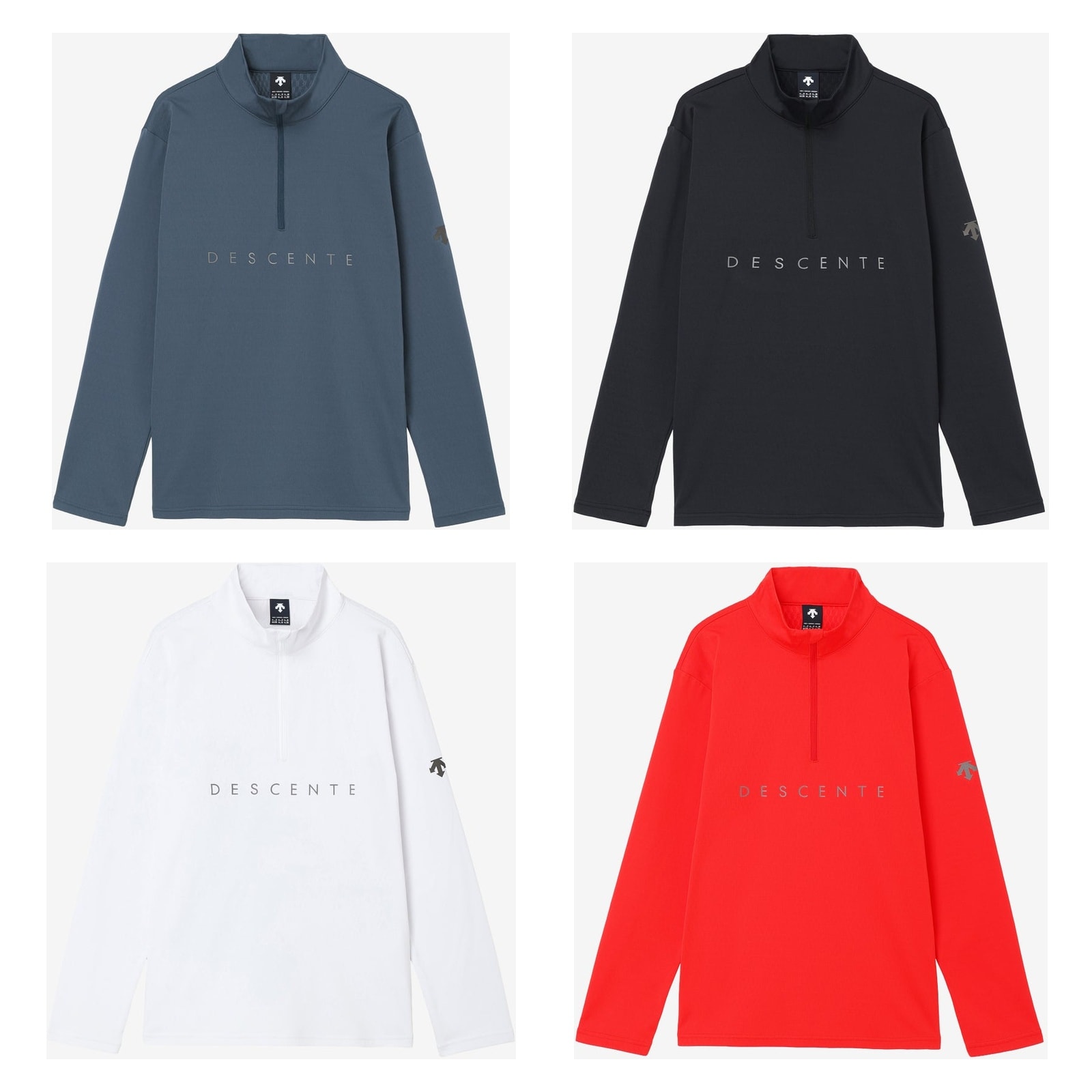2627 DESCENTE LOGO T-NECK : DW6FLT01M