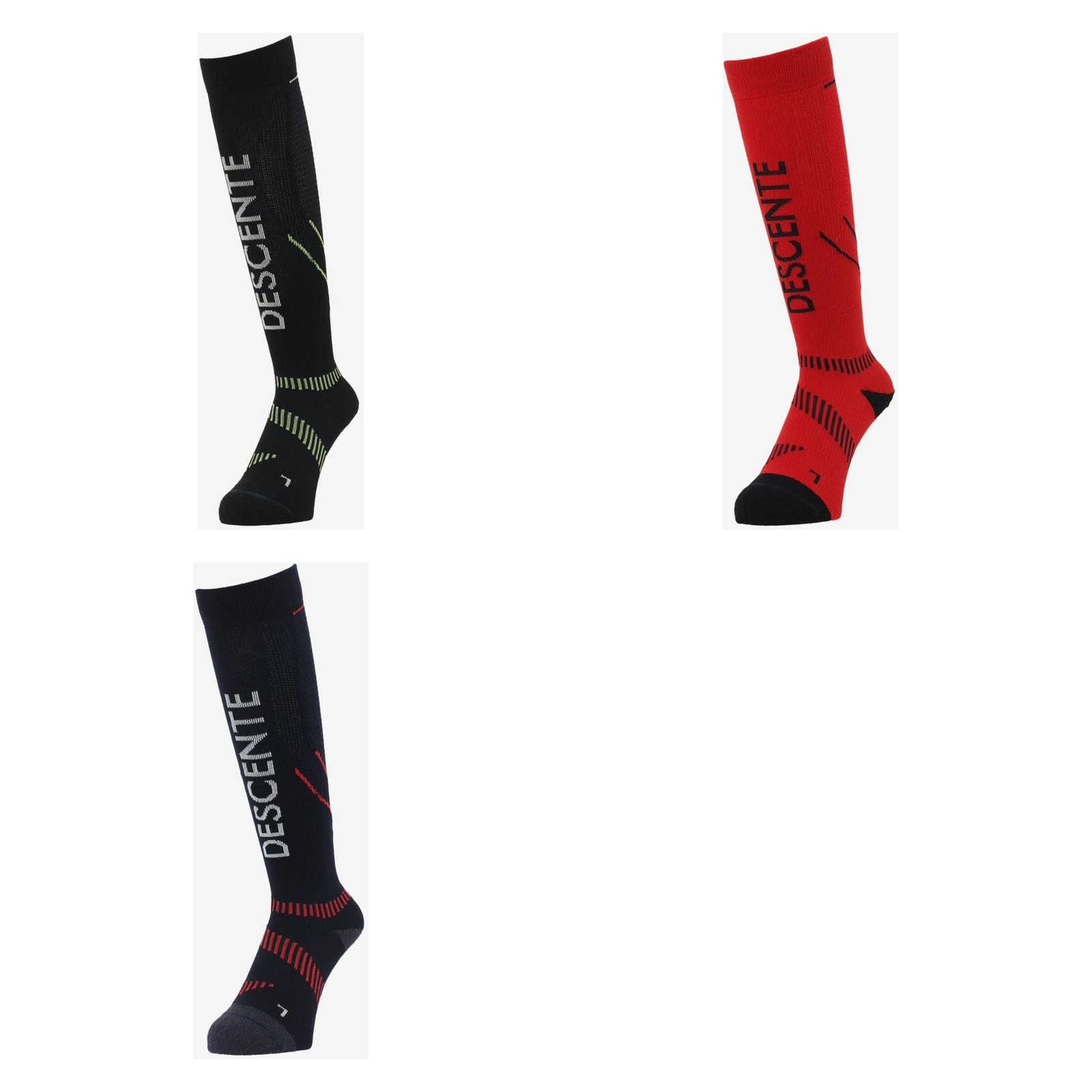 2627 DESCENTE ARCH SPIRAL SOX FOR SKI : DW6FSO01U