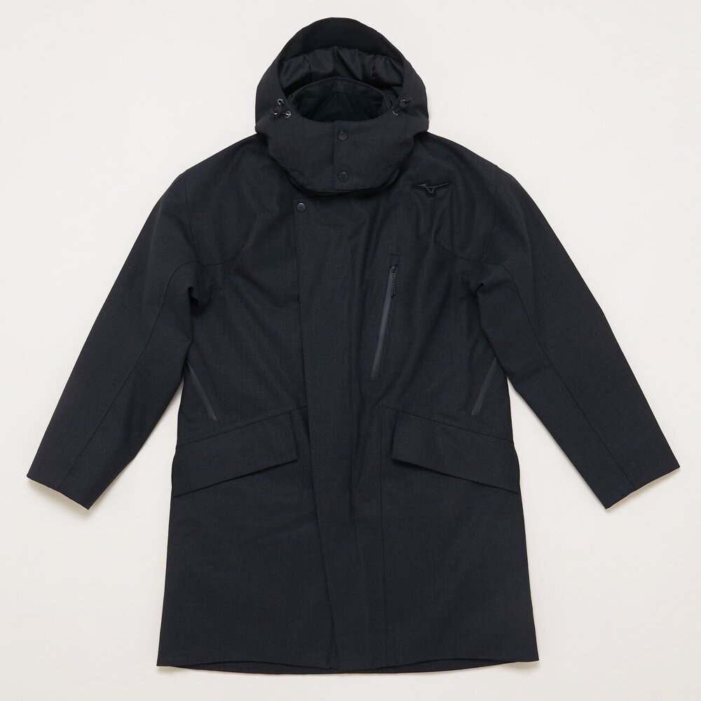 2627 MIZUNO BLACK PREMIUM MIYUKI WOOL COAT : Z2MEC352