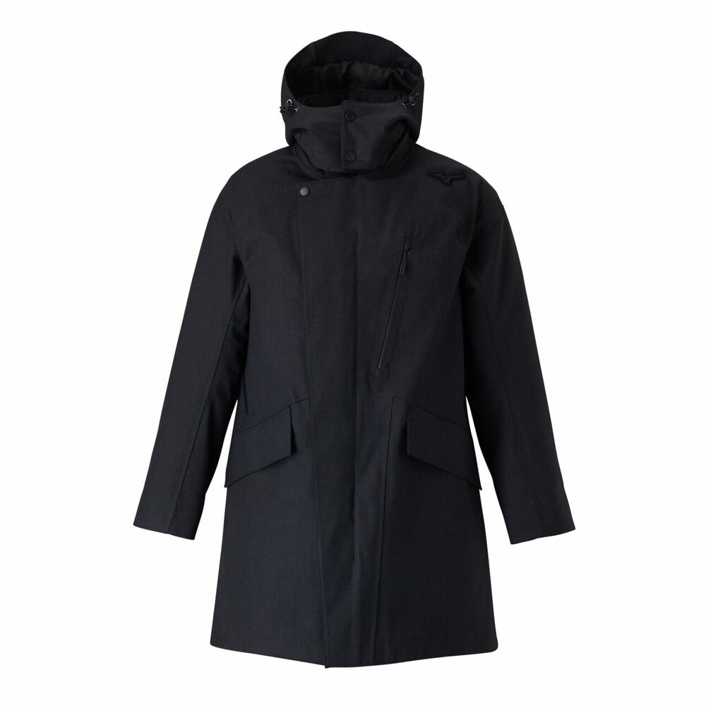 2627 MIZUNO BLACK PREMIUM MIYUKI WOOL COAT : Z2MEC352