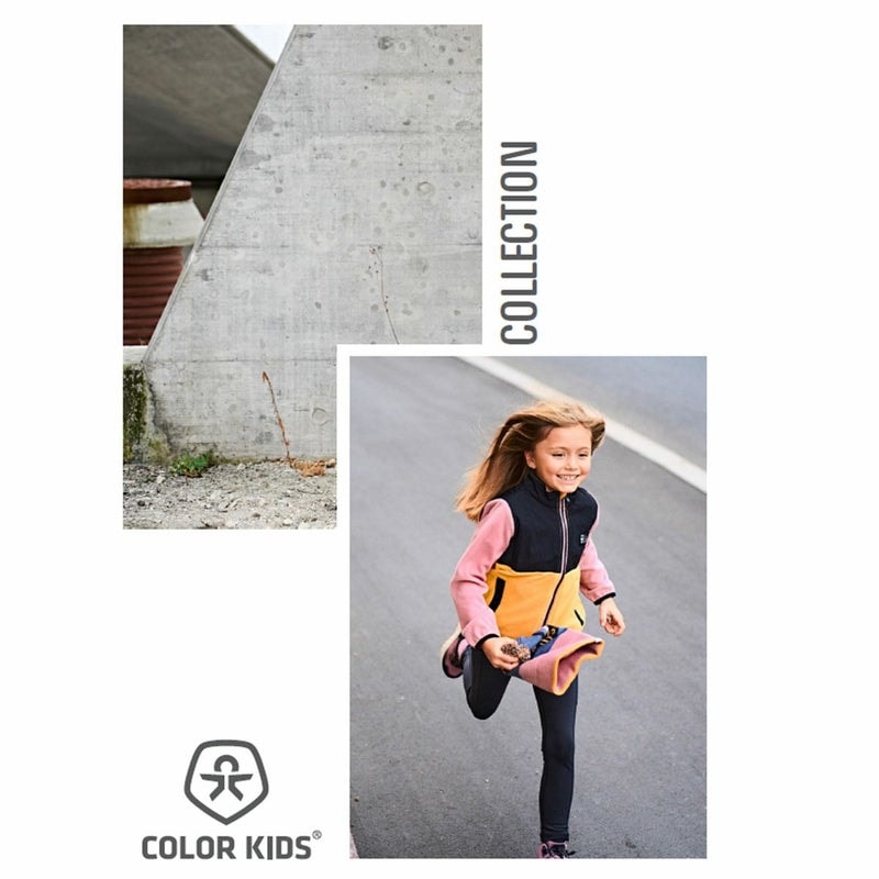 2526 COLOR KIDS 742403 / Fleece Pulli - Colorblock