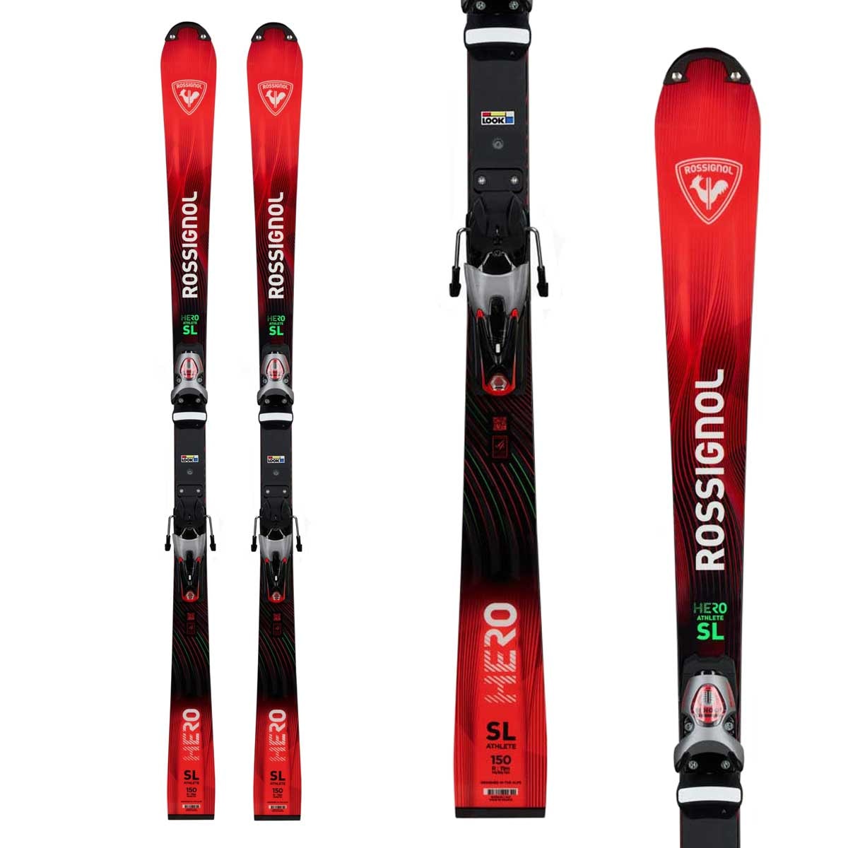 2627 ROSSIGNOL HERO ATHLETE SL 150 / [RAPAI01] + R22 + SPX 12 ROCKERACE GW [FCPBS03]