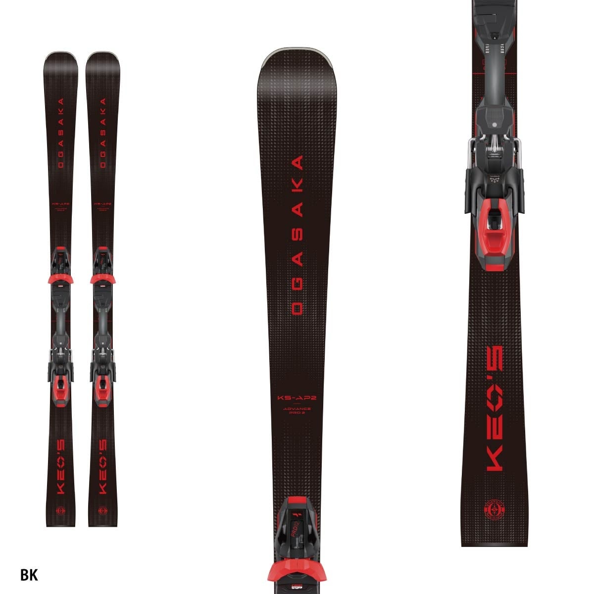 2627 OGASAKA KEO'S KS-AP2 + M-FLEX PRO BASE BK/RD + PRD12GW BK.GL/RD