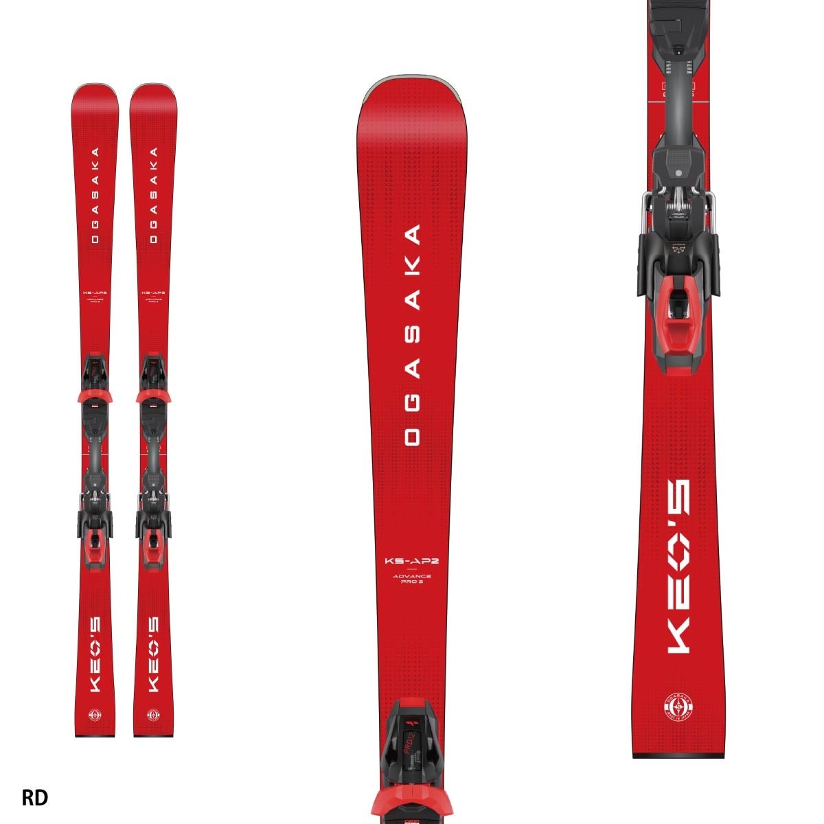 2627 OGASAKA KEO'S KS-AP2 + M-FLEX PRO BASE BK/RD + PRD12GW BK.GL/RD