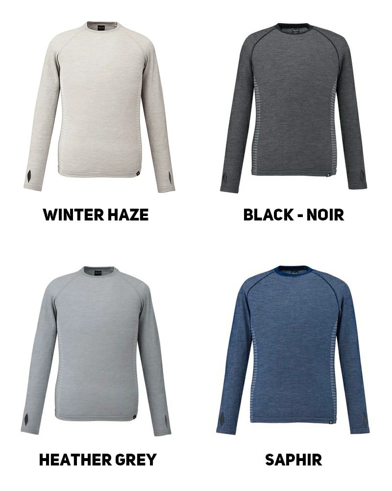 2526 MILLET WAFFLE WOOL CRW M / MIV01905
