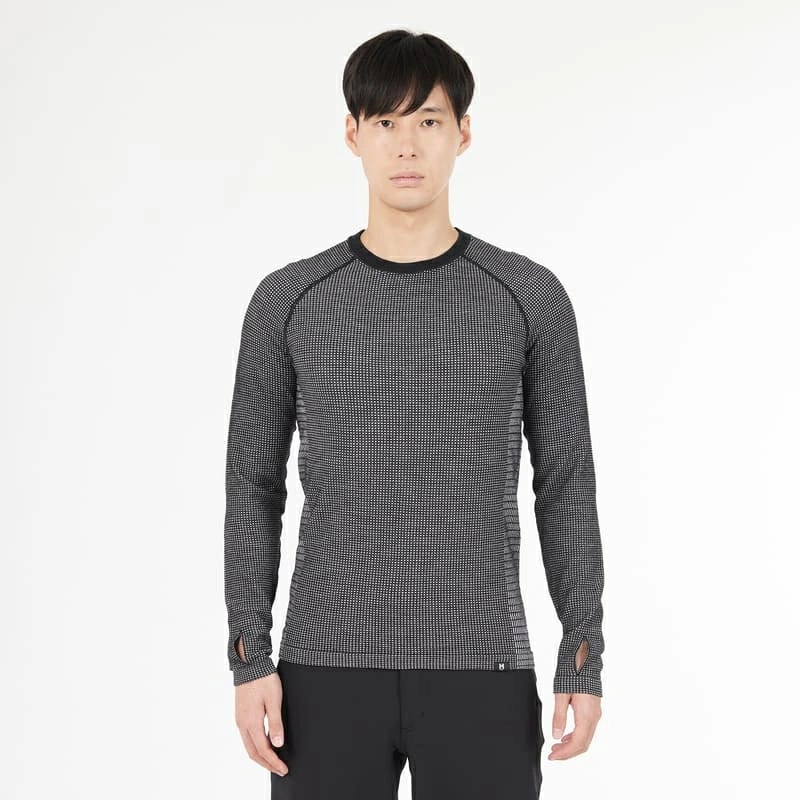 2526 MILLET WAFFLE WOOL CRW M / MIV01905