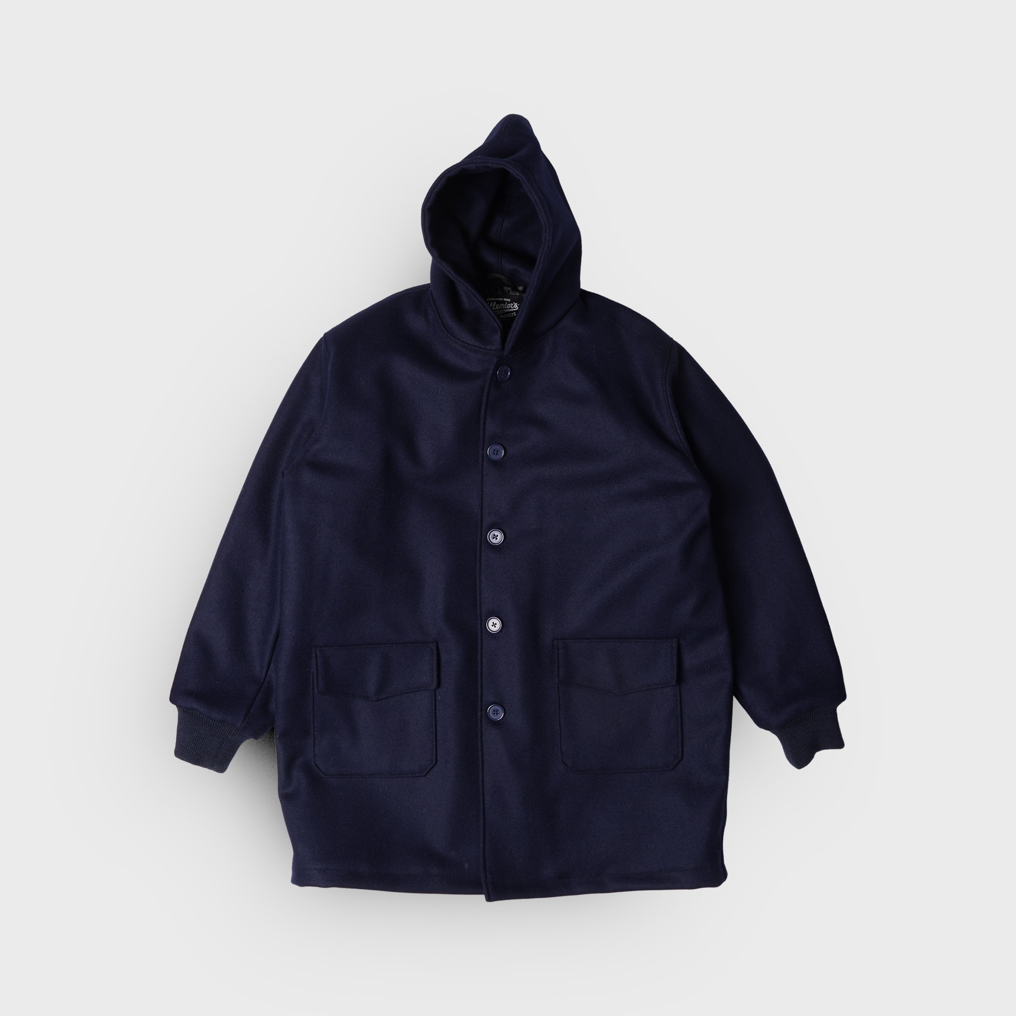 [PREORDER] SETTLEMIER'S JACKETS - S-HC Varsity Half Coat - Navy Full Wool 100%