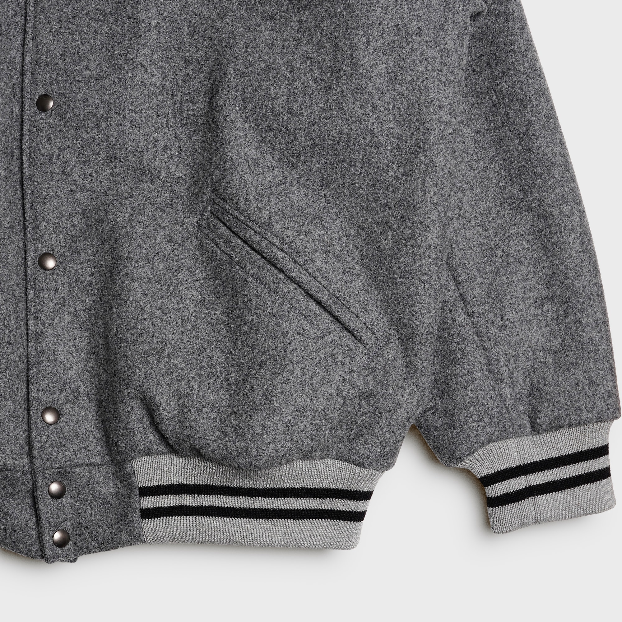 [PREORDER] SETTLEMIER'S JACKETS - S-1 Varsity Gray&Gray - Full Wool 100%