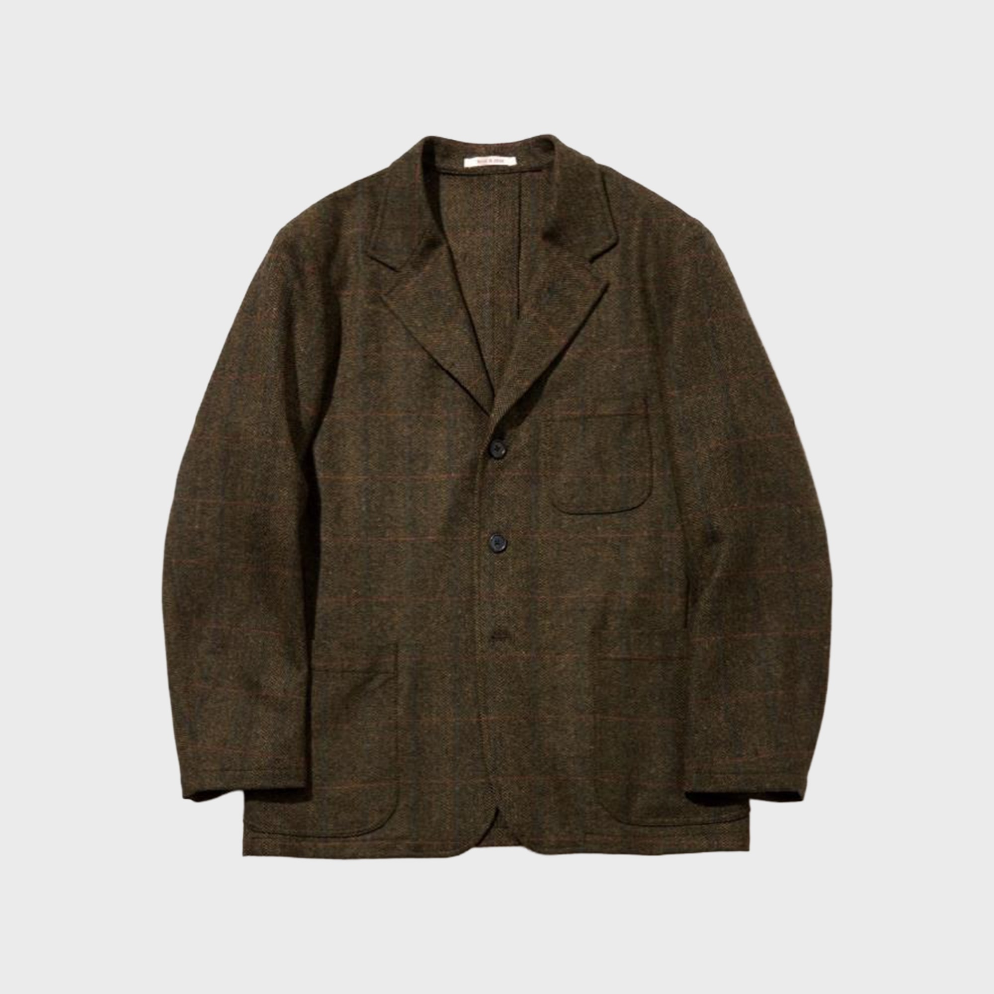 J.PRESS - 3B SACK JACKET - Olive Tweed