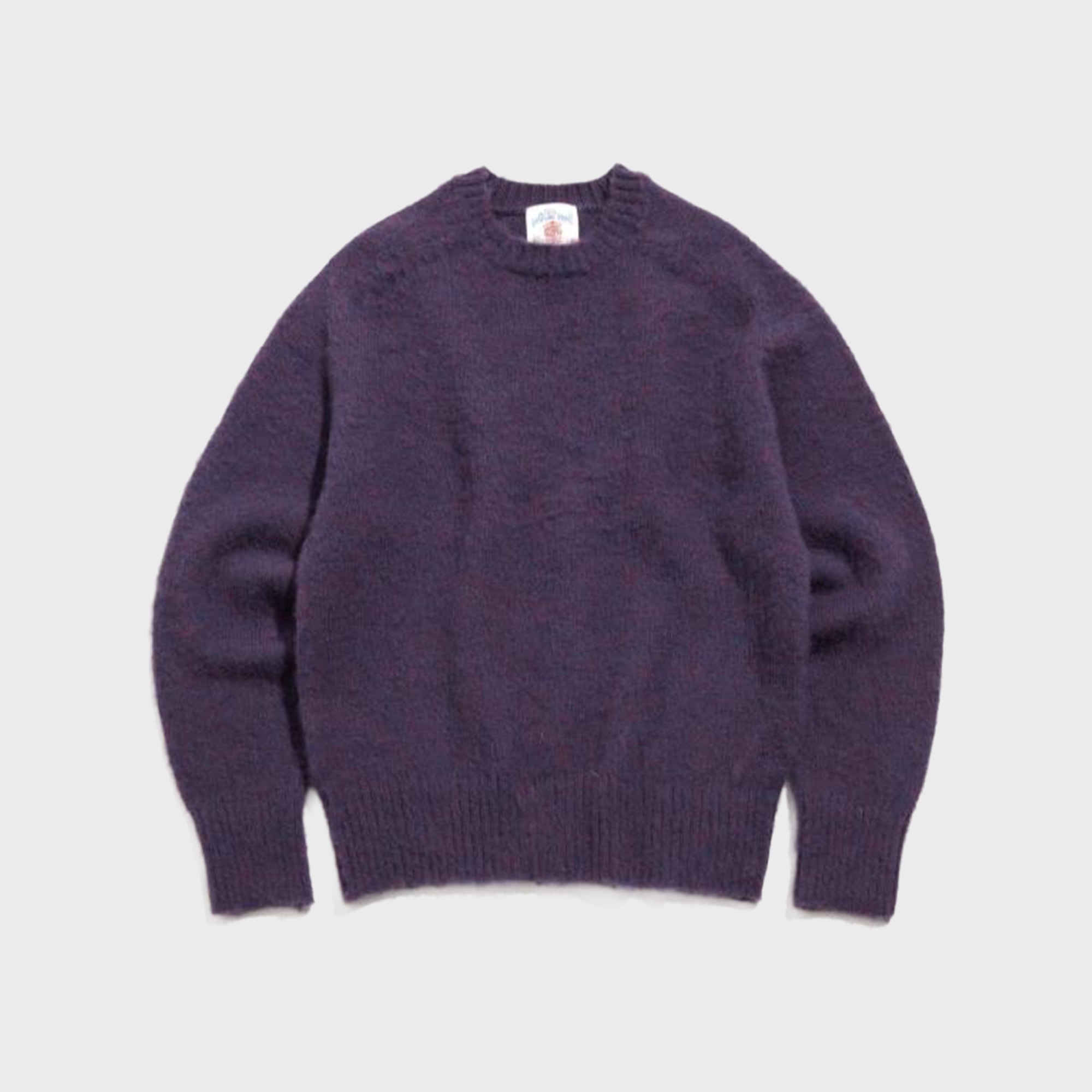 J.PRESS -﻿ SHAGGY DOG SADLE CREW NECK - Purple
