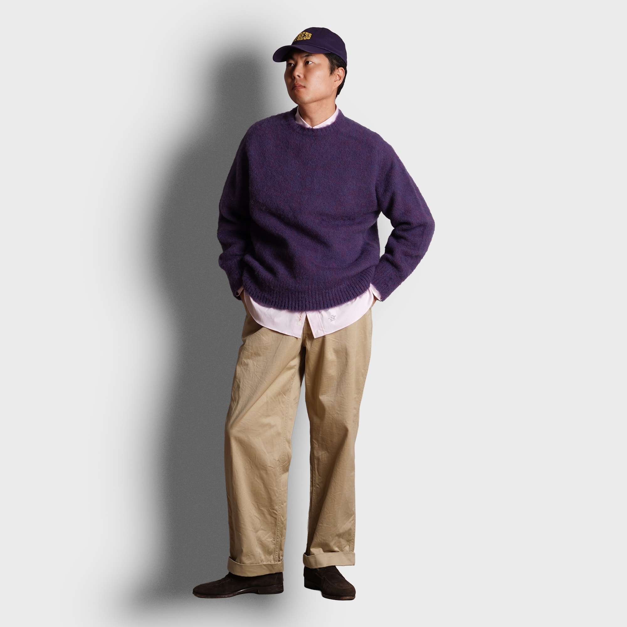 J.PRESS - LOGO CAP - Purple