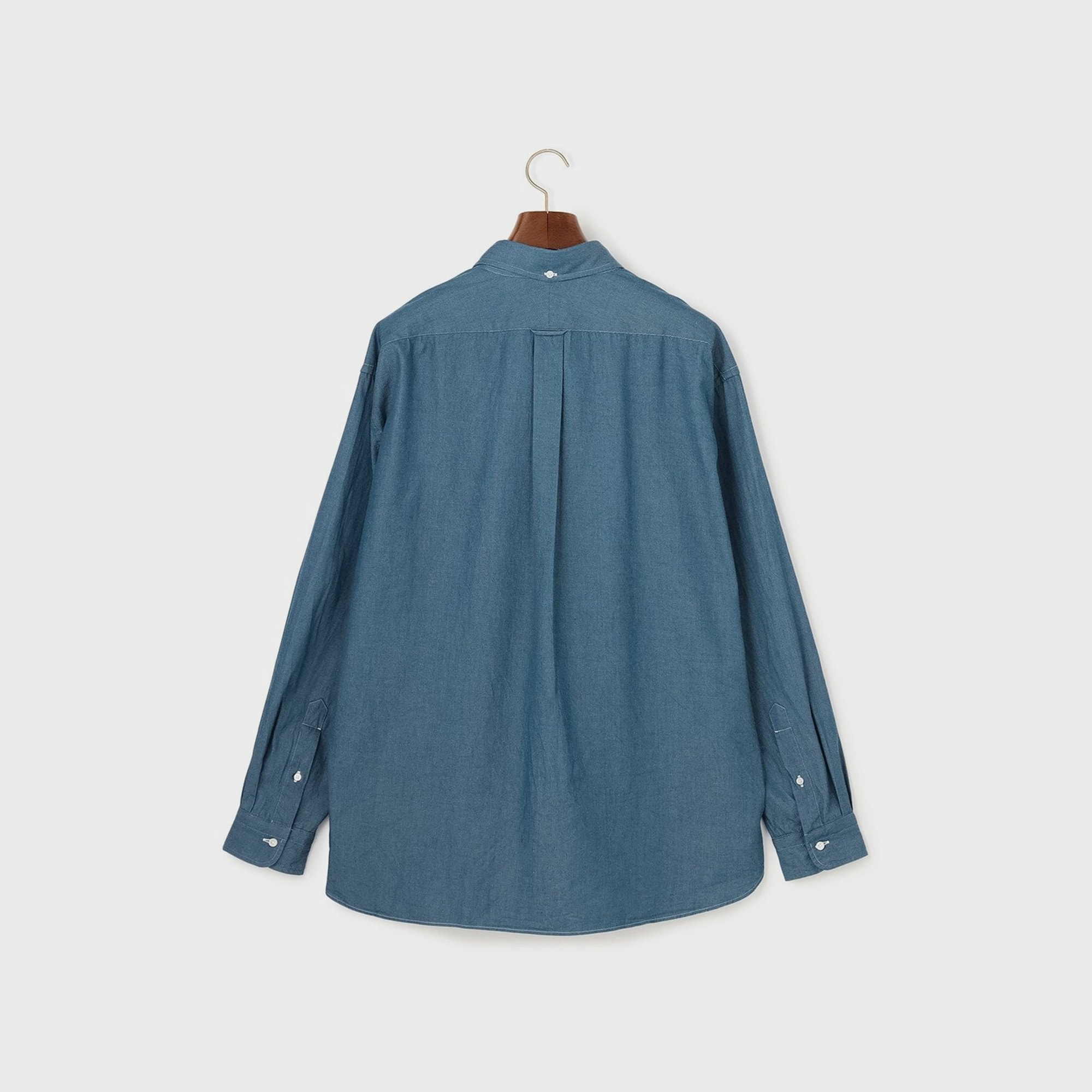 J.PRESS Light OZ Cotton Denim Shirt Baggy-Fit 3