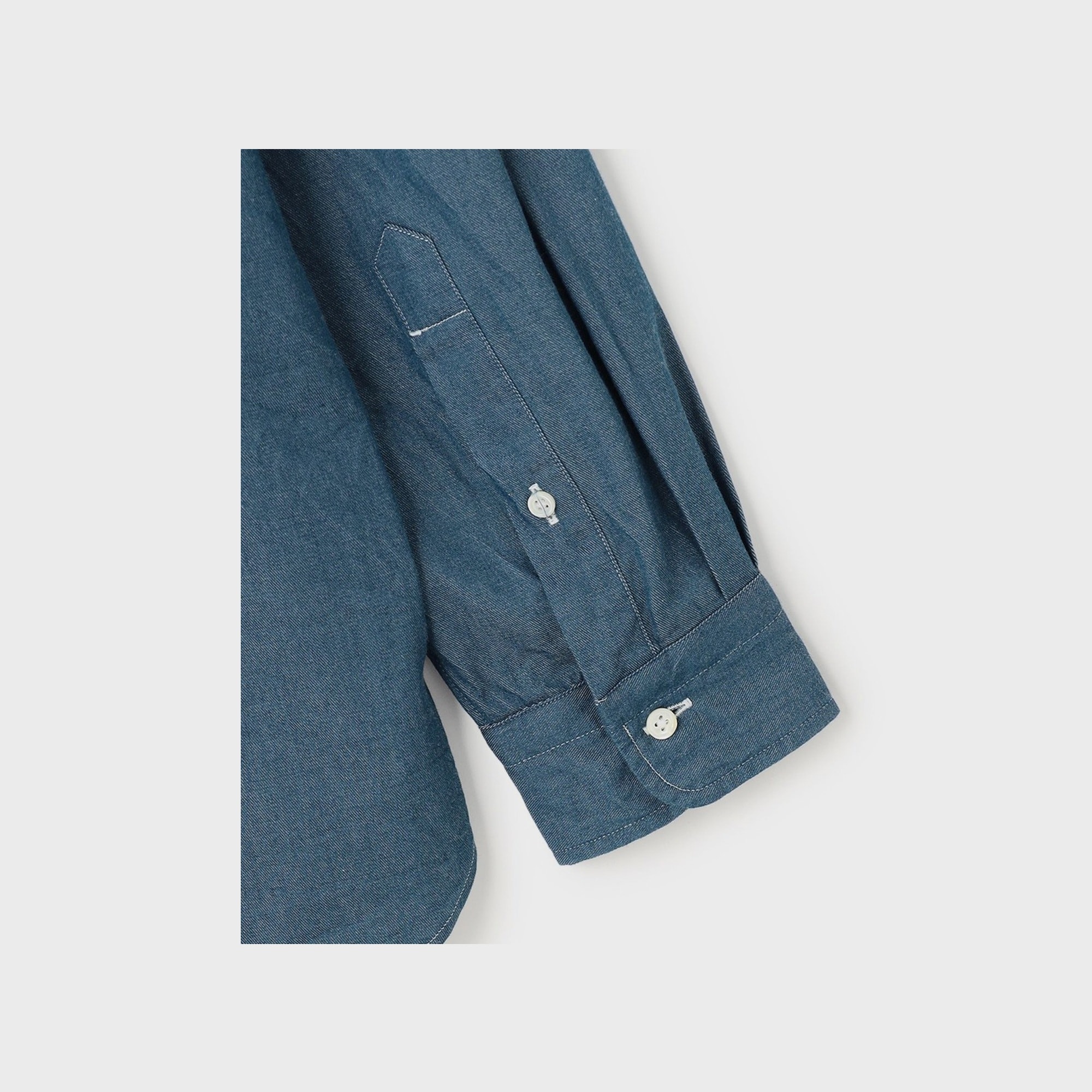 J.PRESS Light OZ Cotton Denim Shirt Baggy-Fit 5