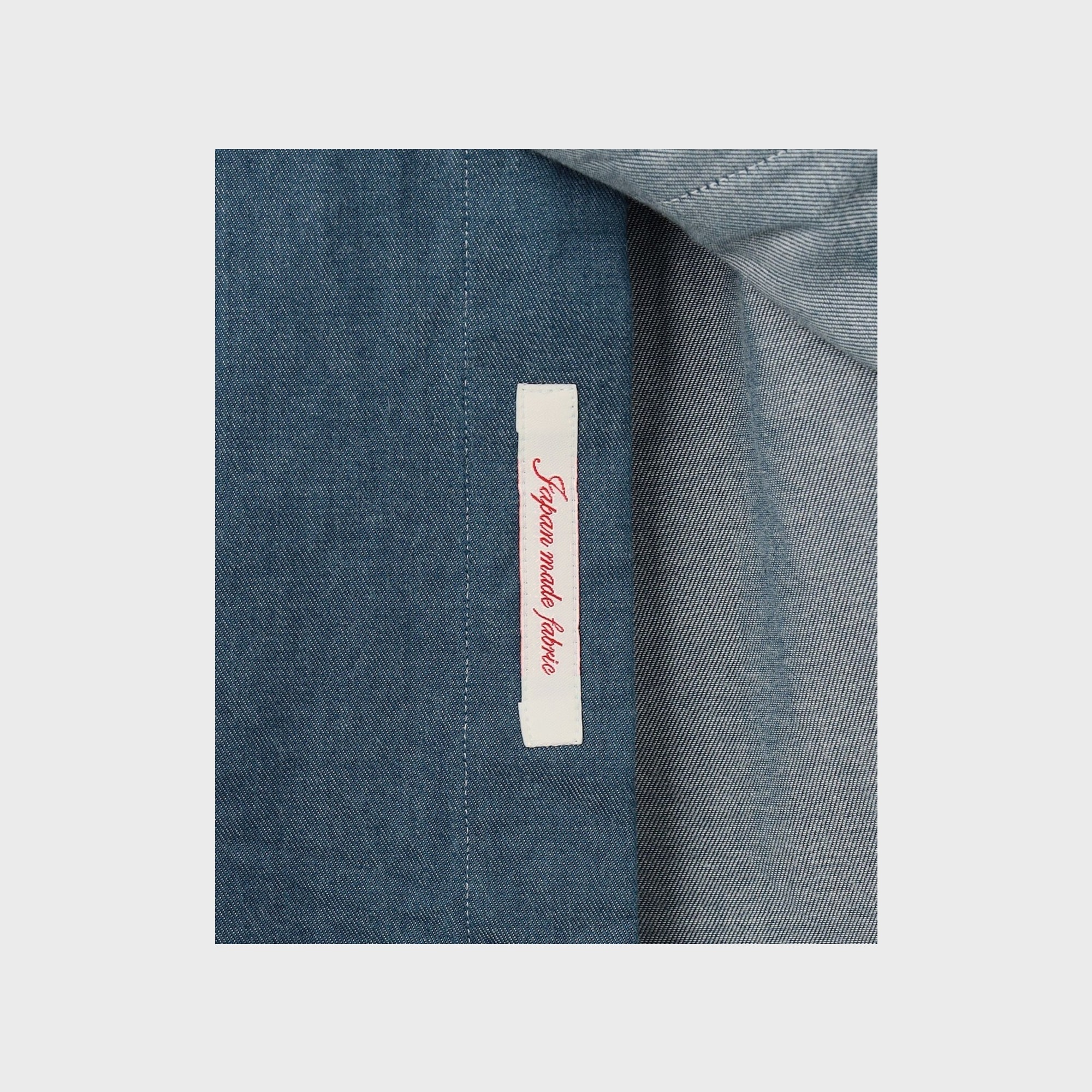 J.PRESS Light OZ Cotton Denim Shirt Baggy-Fit 9