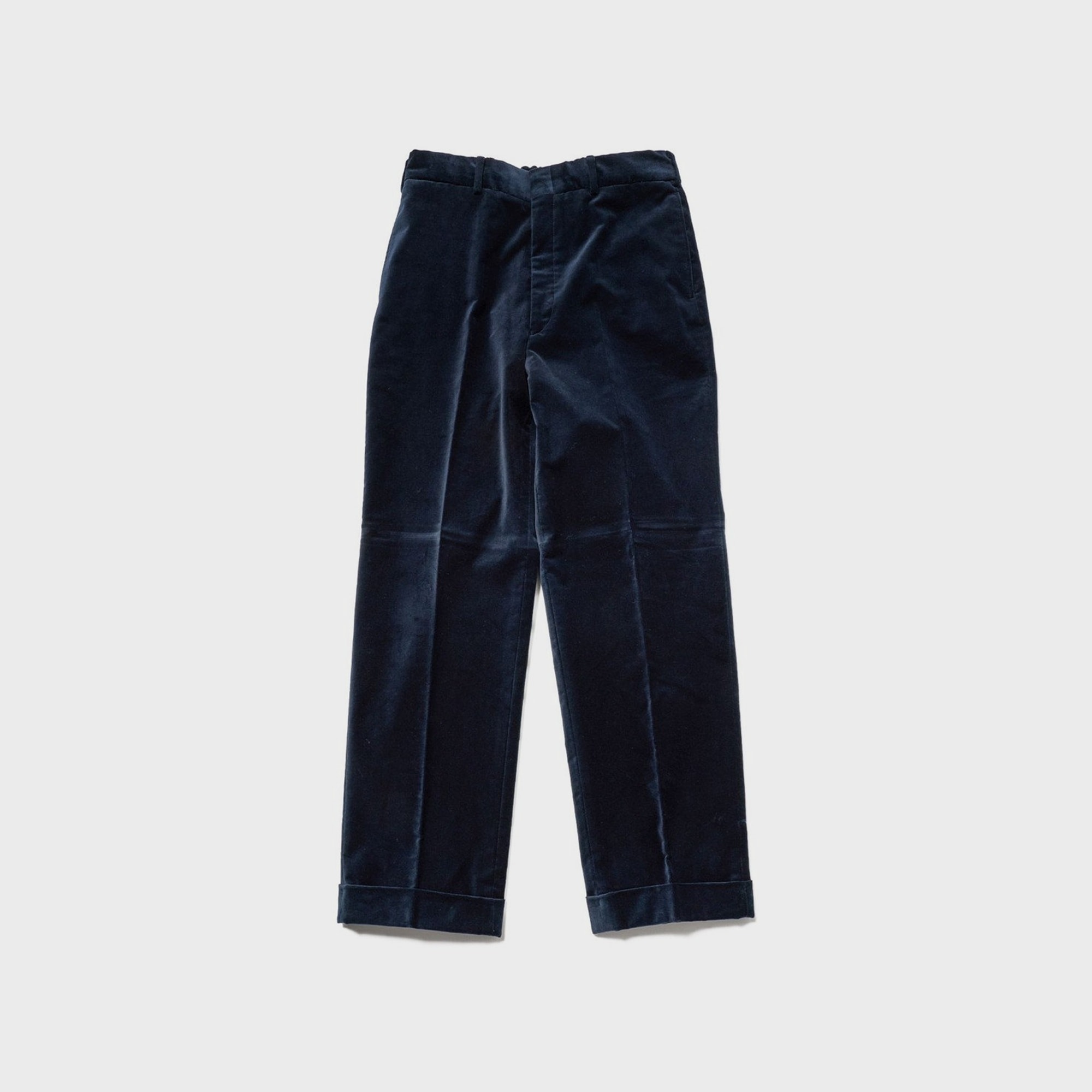 [Preorder] J.PRESS - ORGANIC 9W VELVET PIPED STEM SPINDLE PANTS - Navy
