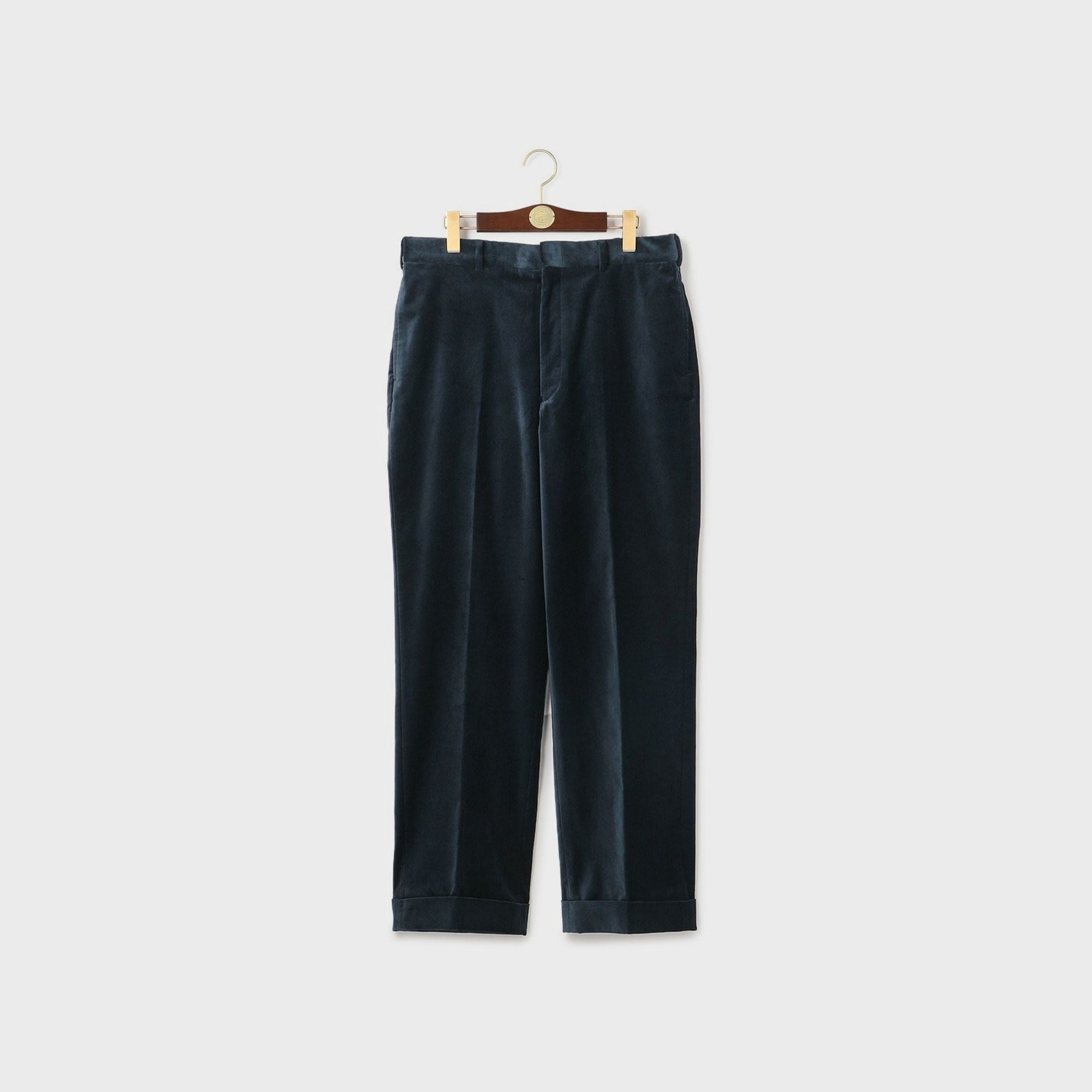 [Preorder] J.PRESS - ORGANIC 9W VELVET PIPED STEM SPINDLE PANTS - Navy
