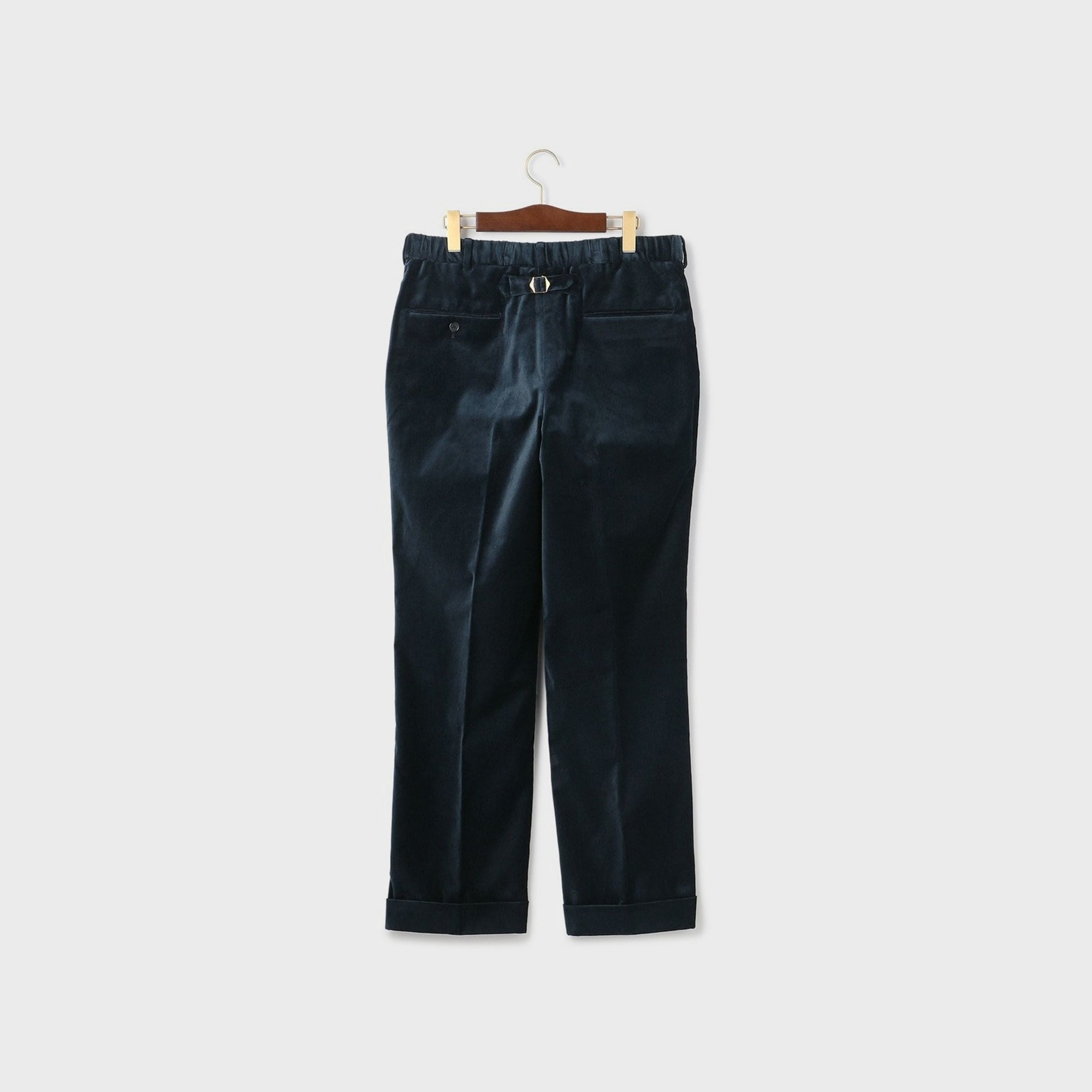 [Preorder] J.PRESS - ORGANIC 9W VELVET PIPED STEM SPINDLE PANTS - Navy