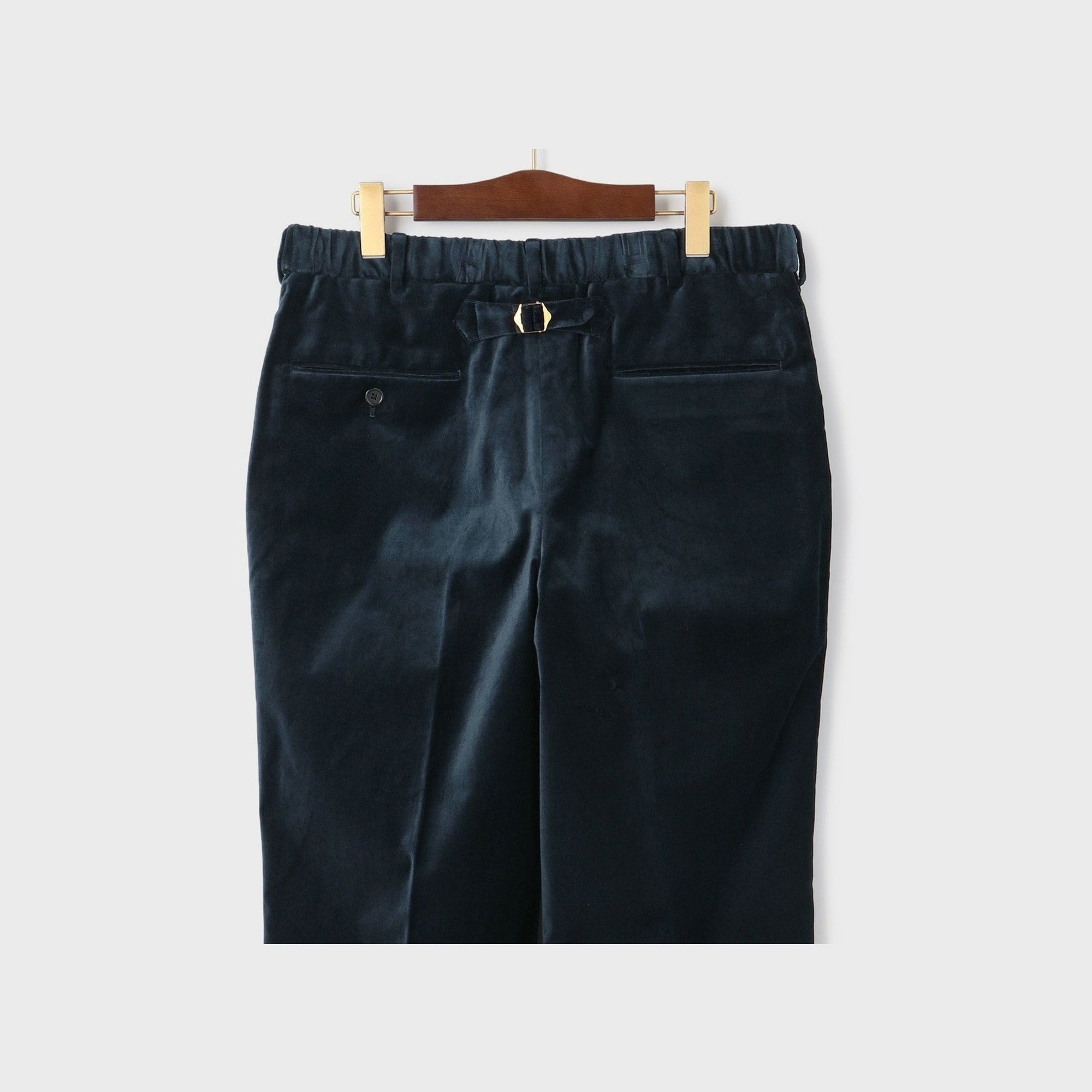 [Preorder] J.PRESS - ORGANIC 9W VELVET PIPED STEM SPINDLE PANTS - Navy