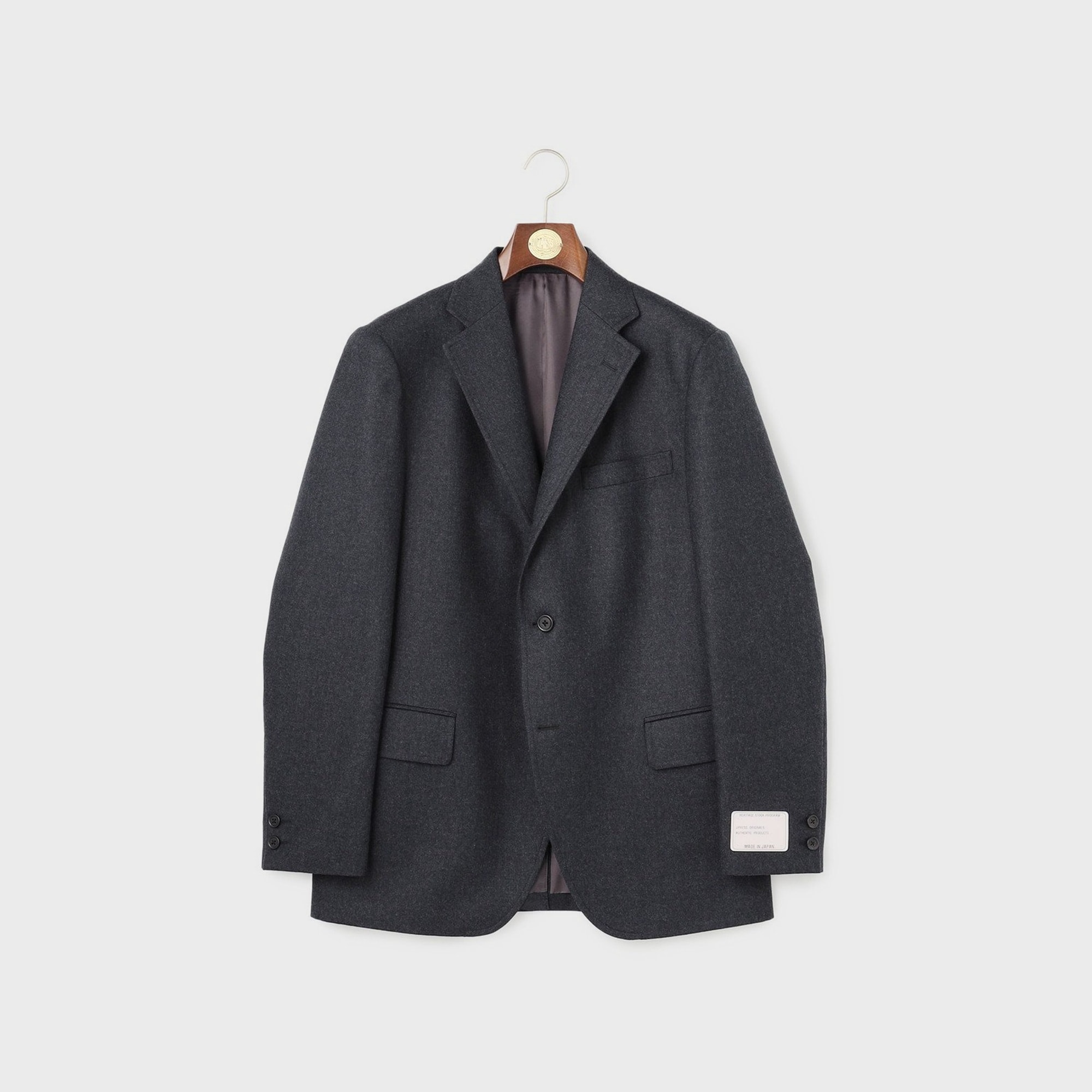 [Preorder] J.PRESS - PEPPIN MERINO SAXONY 3B JACKET NEW AUTHENTIC-FIT - Gray