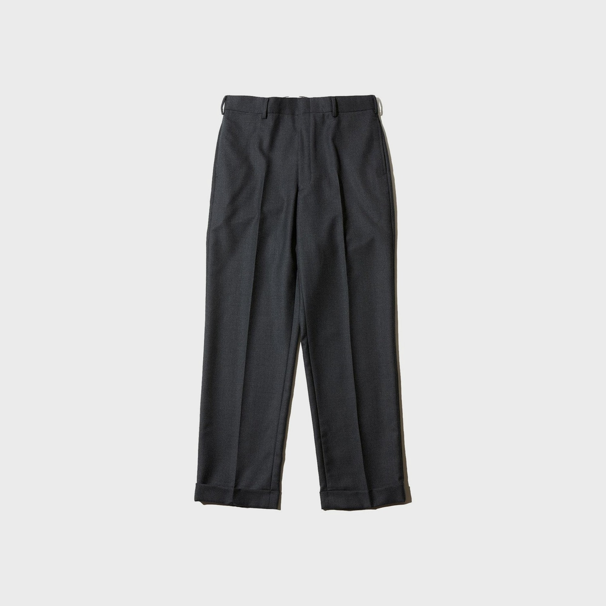 [Preorder] J.PRESS - PEPPIN MERINO SAXONY PIPED STEM TROUSERS - Gray