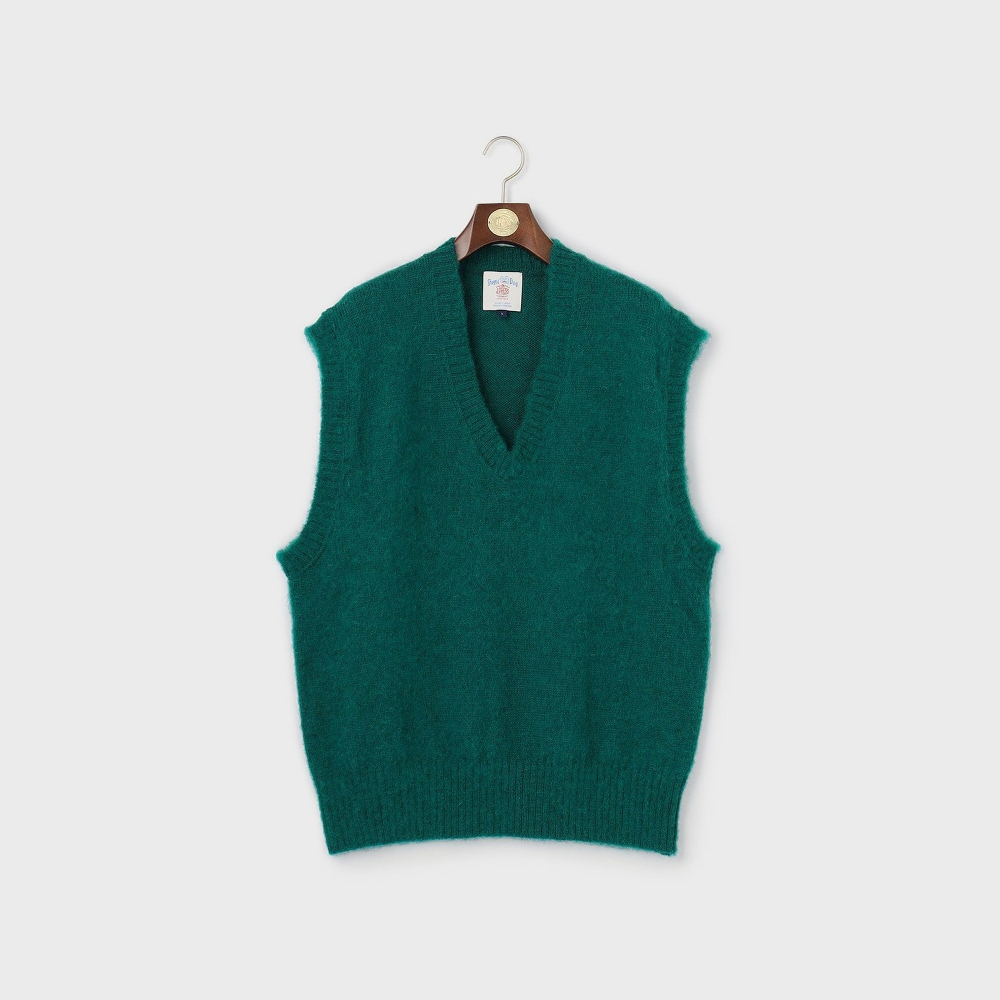 [Preorder] J.PRESS - SHAGGY DOG V-NECK VEST - Green