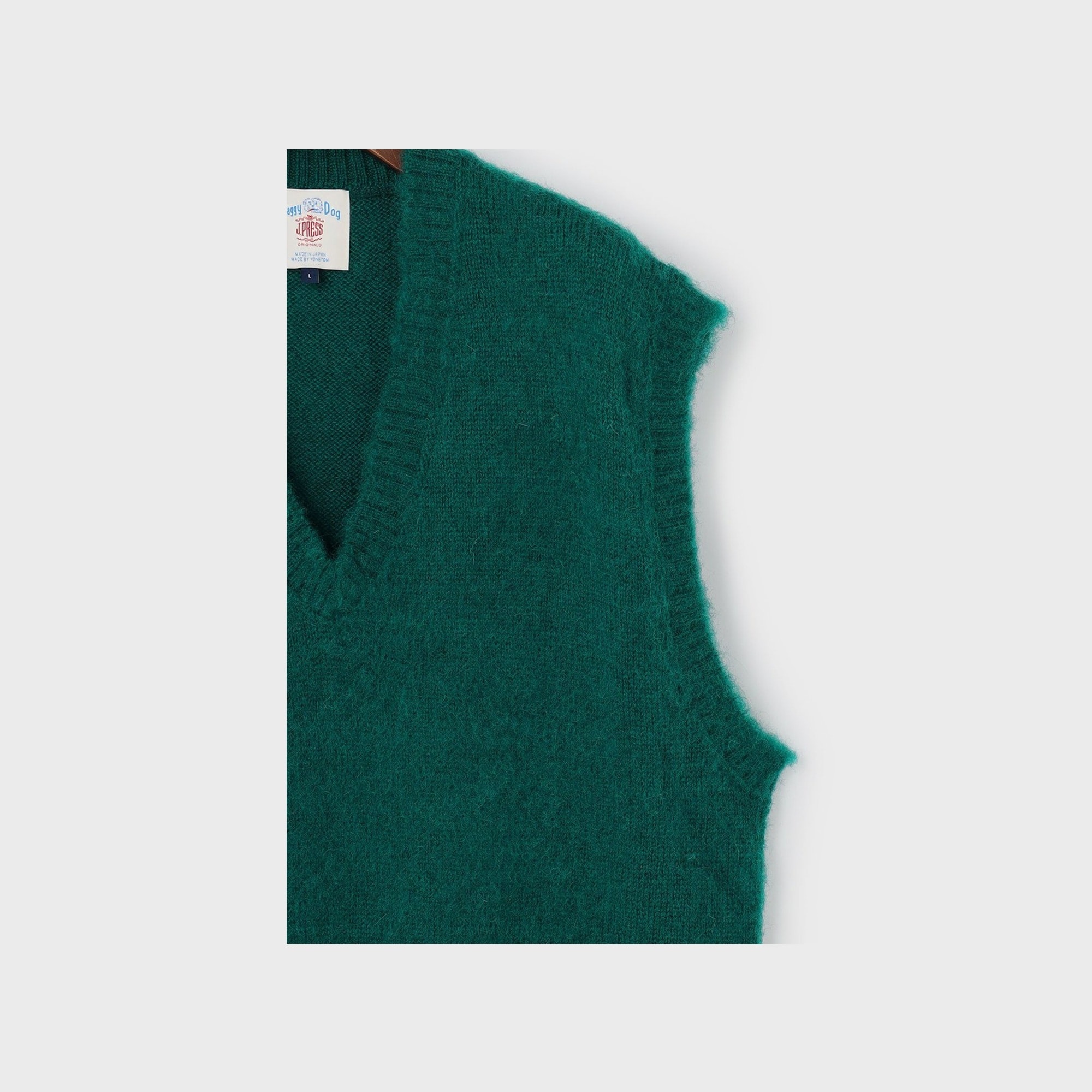 [Preorder] J.PRESS - SHAGGY DOG V-NECK VEST - Green