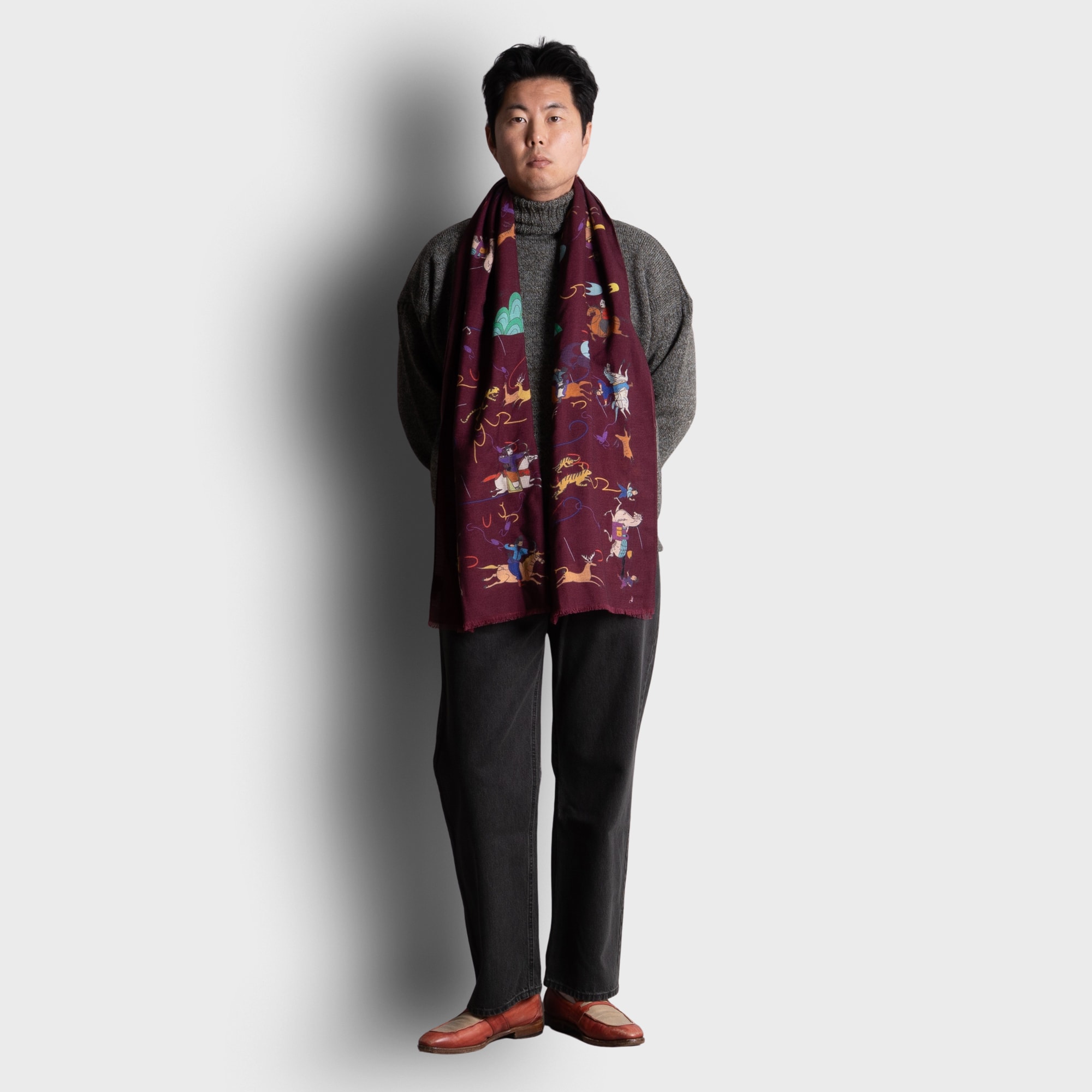 [채널 점퍼] CHANNEL JUMPER - Gannet - Derby Tweed