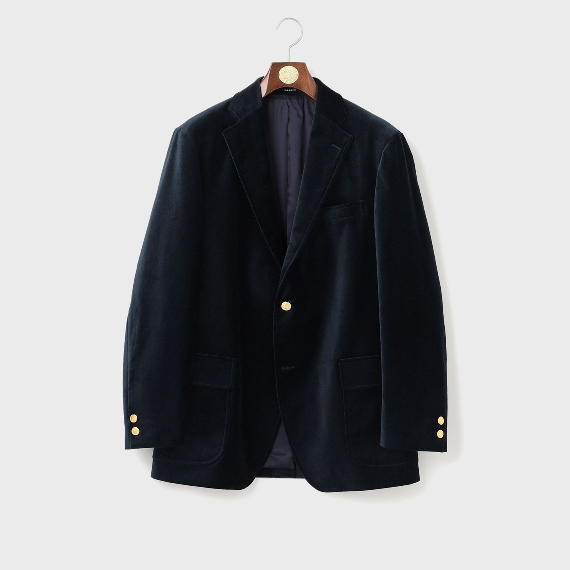 J.PRESS Organic Velvet 3B Blazer hanger front