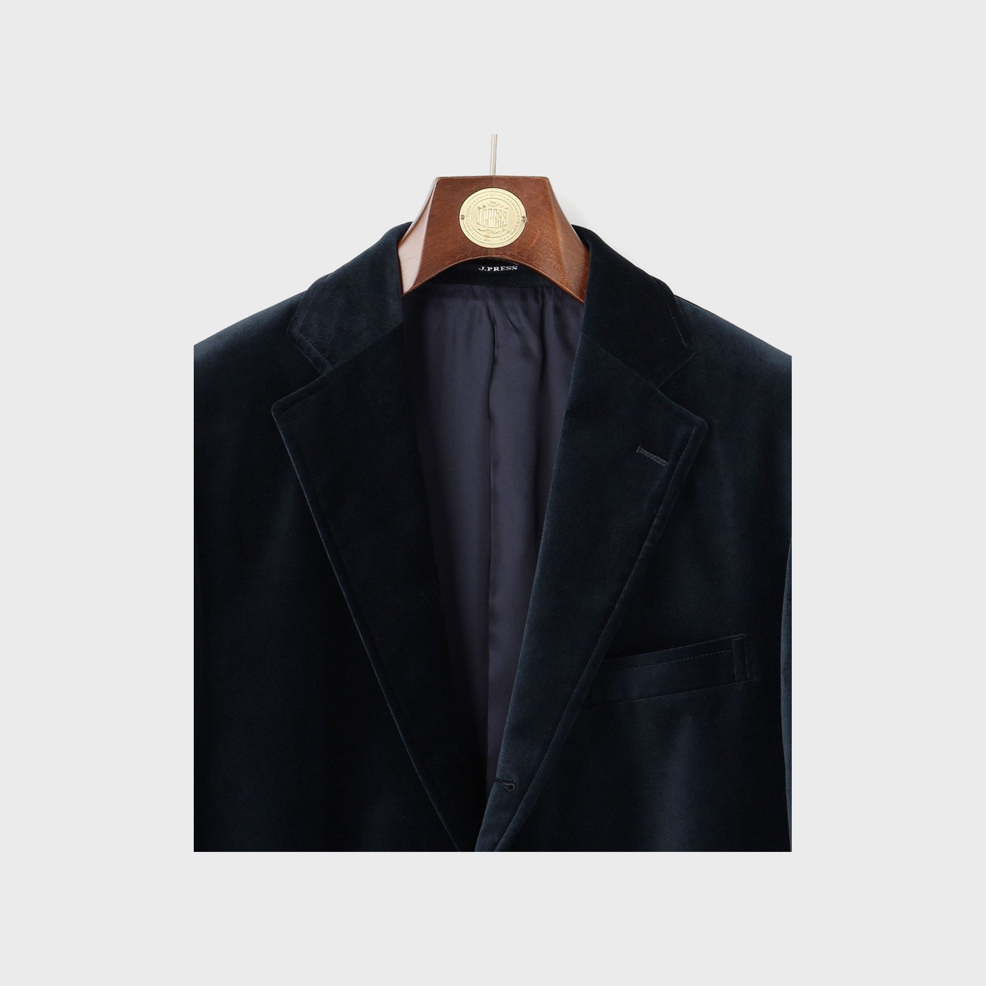 J.PRESS velvet blazer lapel detail